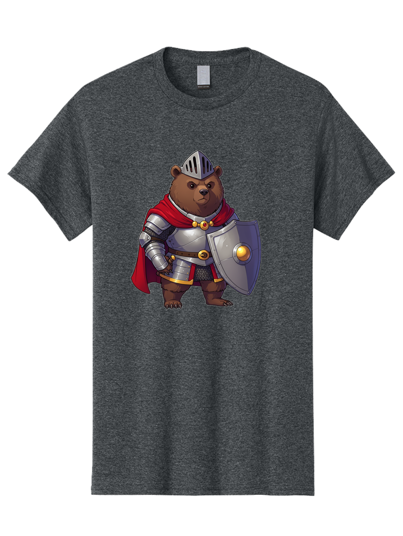 Knight-Bear-2 Men'S Graphic Tee, 100% Cotton, Comfortable Casual Summer Wear, Machine Washable, Vintage Camera, Old Camera, Antique Camera, Black Camera, Classic Photography, Photography Equipment, Nostalgic Device, Film Camera, Camera Art Baf166