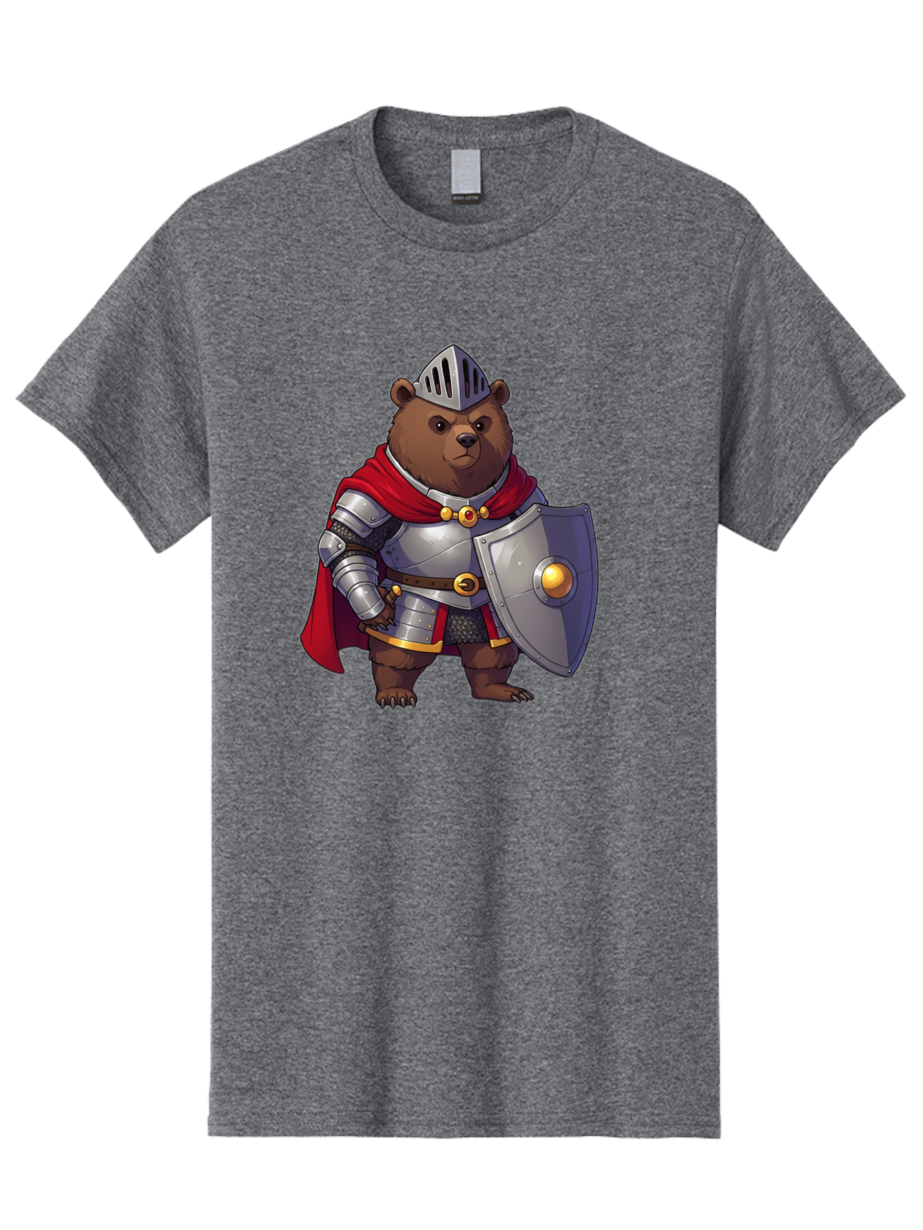 Knight-Bear-2 Men'S Graphic Tee, 100% Cotton, Comfortable Casual Summer Wear, Machine Washable, Vintage Camera, Old Camera, Antique Camera, Black Camera, Classic Photography, Photography Equipment, Nostalgic Device, Film Camera, Camera Art Baf166
