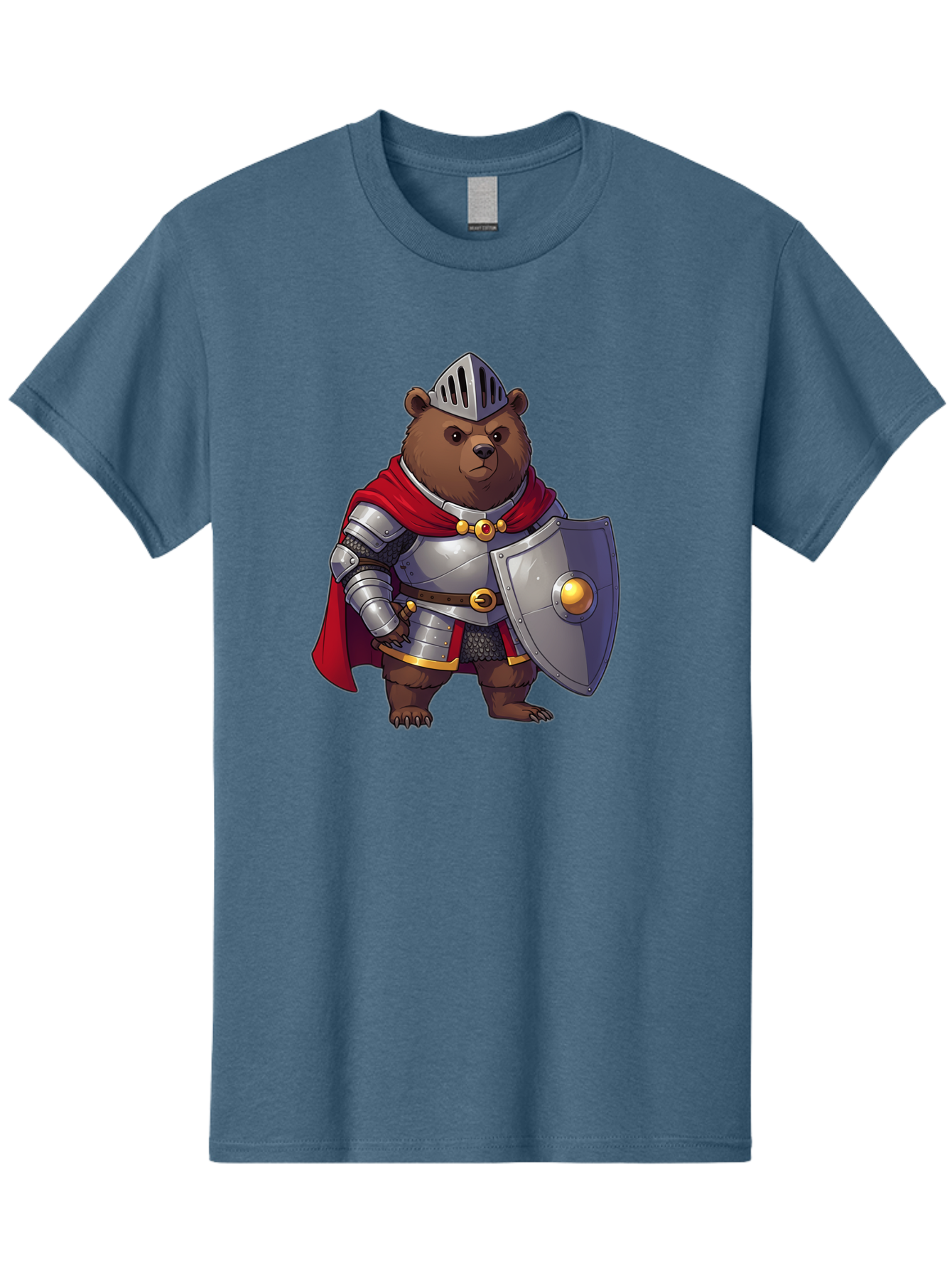 Knight-Bear-2 Men'S Graphic Tee, 100% Cotton, Comfortable Casual Summer Wear, Machine Washable, Vintage Camera, Old Camera, Antique Camera, Black Camera, Classic Photography, Photography Equipment, Nostalgic Device, Film Camera, Camera Art Baf166