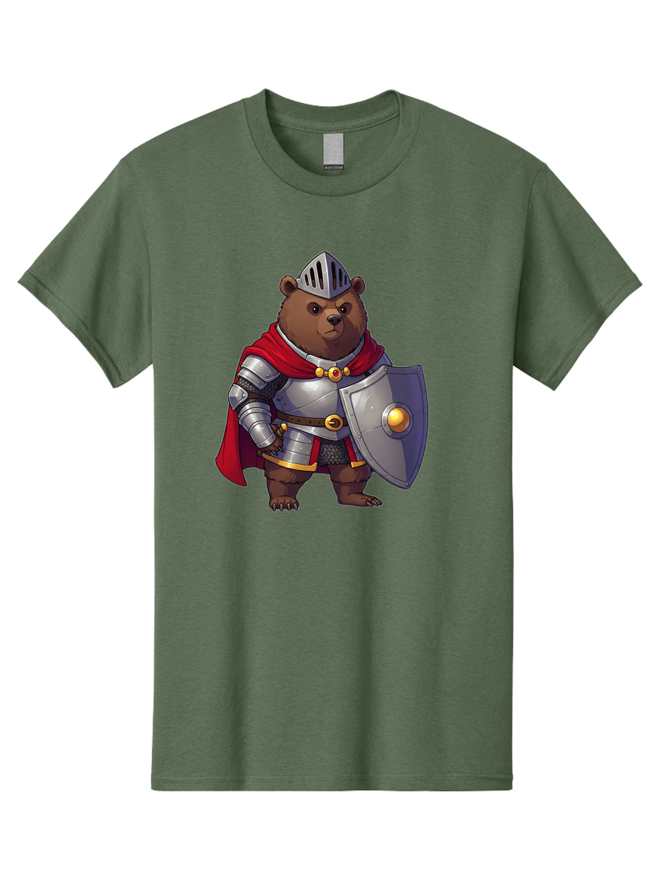 Knight-Bear-2 Men'S Graphic Tee, 100% Cotton, Comfortable Casual Summer Wear, Machine Washable, Vintage Camera, Old Camera, Antique Camera, Black Camera, Classic Photography, Photography Equipment, Nostalgic Device, Film Camera, Camera Art Baf166