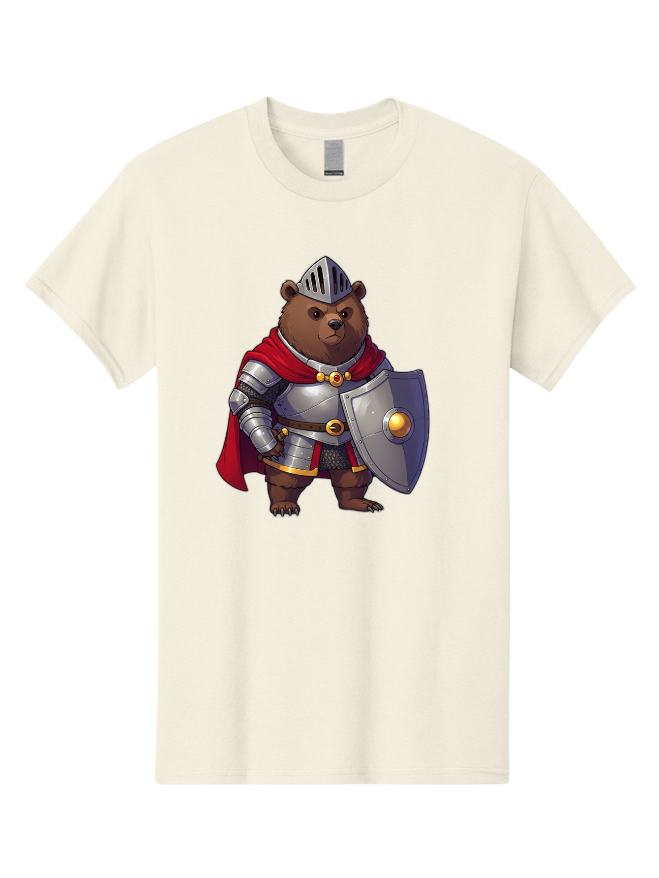 Knight-Bear-2 Men'S Graphic Tee, 100% Cotton, Comfortable Casual Summer Wear, Machine Washable, Vintage Camera, Old Camera, Antique Camera, Black Camera, Classic Photography, Photography Equipment, Nostalgic Device, Film Camera, Camera Art Baf166