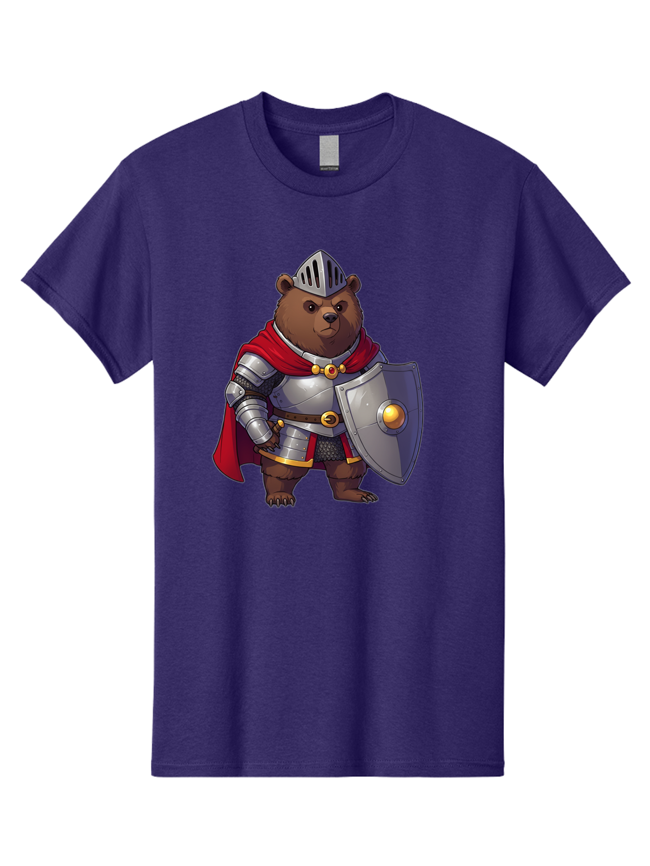 Knight-Bear-2 Men'S Graphic Tee, 100% Cotton, Comfortable Casual Summer Wear, Machine Washable, Vintage Camera, Old Camera, Antique Camera, Black Camera, Classic Photography, Photography Equipment, Nostalgic Device, Film Camera, Camera Art Baf166