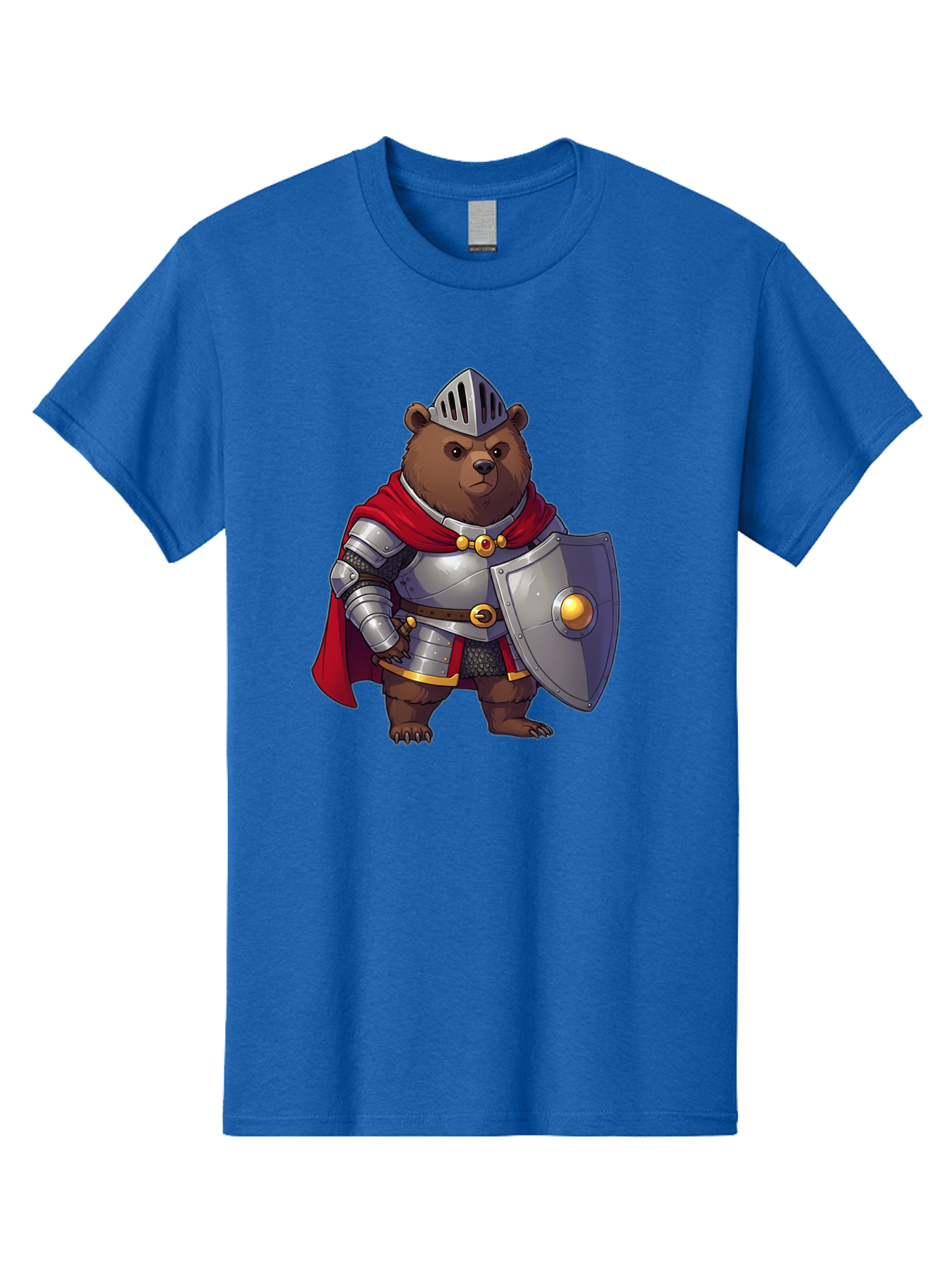 Knight-Bear-2 Men'S Graphic Tee, 100% Cotton, Comfortable Casual Summer Wear, Machine Washable, Vintage Camera, Old Camera, Antique Camera, Black Camera, Classic Photography, Photography Equipment, Nostalgic Device, Film Camera, Camera Art Baf166