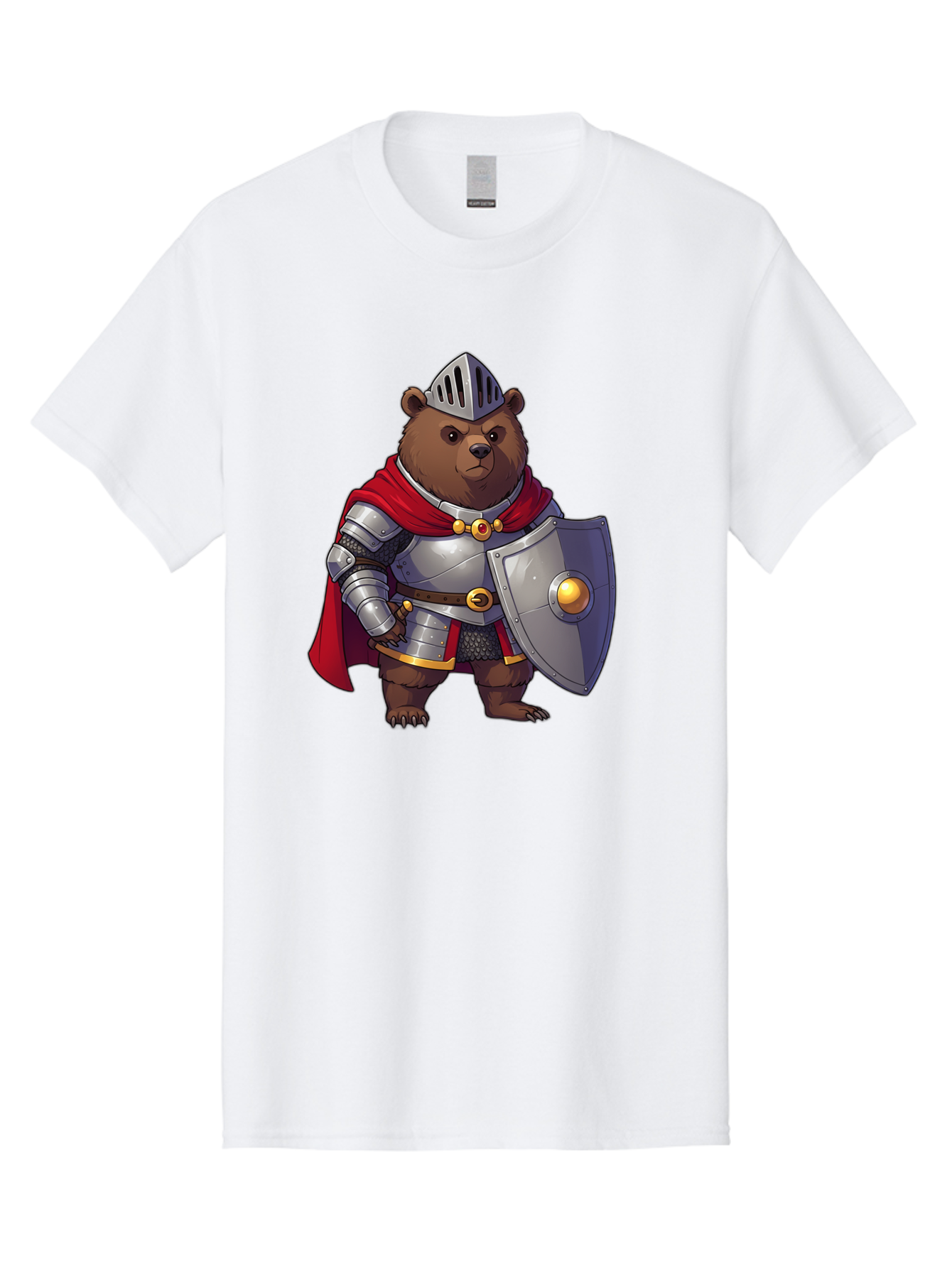 Knight-Bear-2 Men'S Graphic Tee, 100% Cotton, Comfortable Casual Summer Wear, Machine Washable, Vintage Camera, Old Camera, Antique Camera, Black Camera, Classic Photography, Photography Equipment, Nostalgic Device, Film Camera, Camera Art Baf166