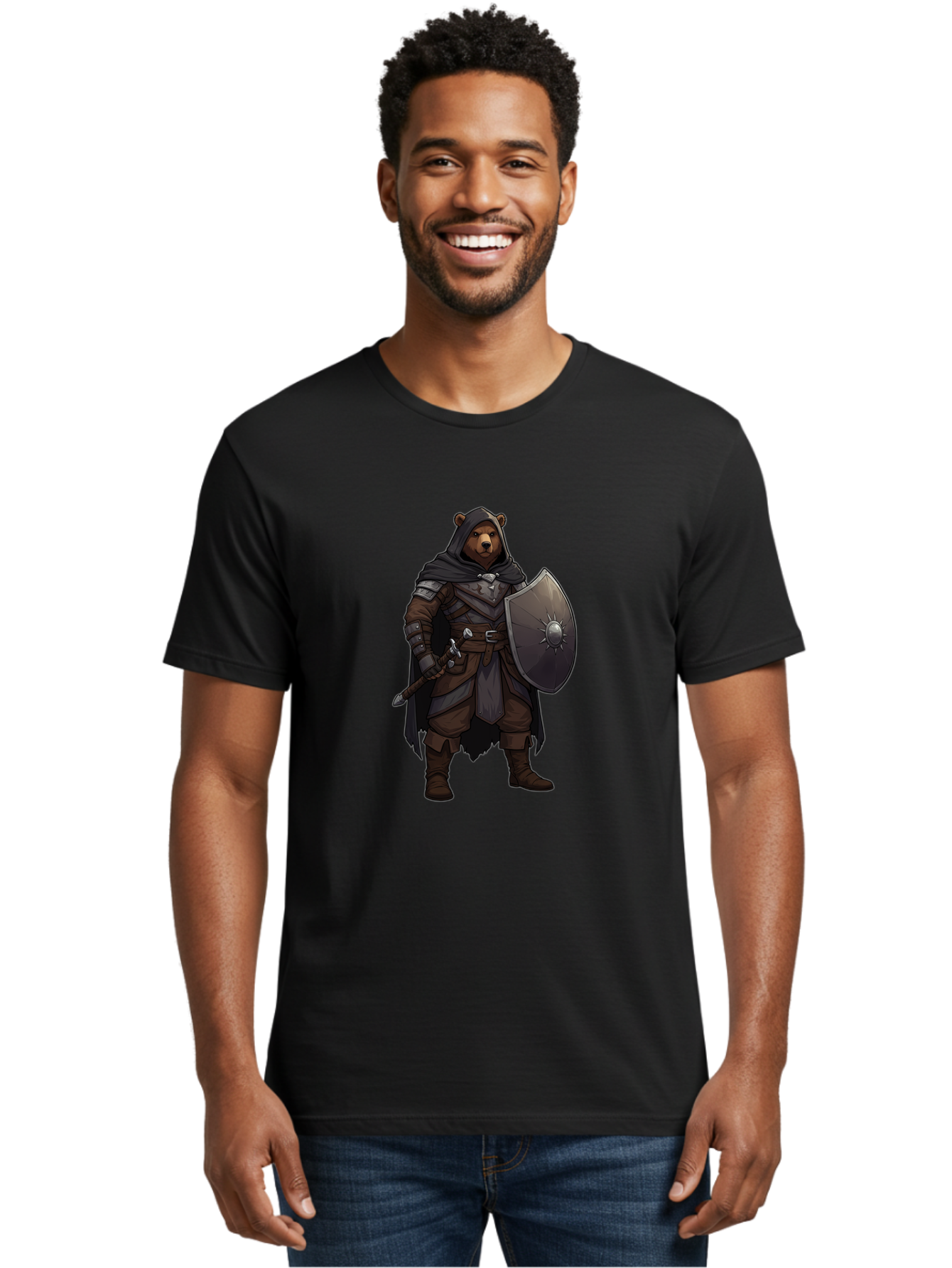 Knight-Bear Men'S Graphic Tee, 100% Cotton, Comfortable Casual Summer Wear, Machine Washable, Vintage Camera, Old Camera, Antique Camera, Black Camera, Classic Photography, Photography Equipment, Nostalgic Device, Film Camera, Camera Art Baf167
