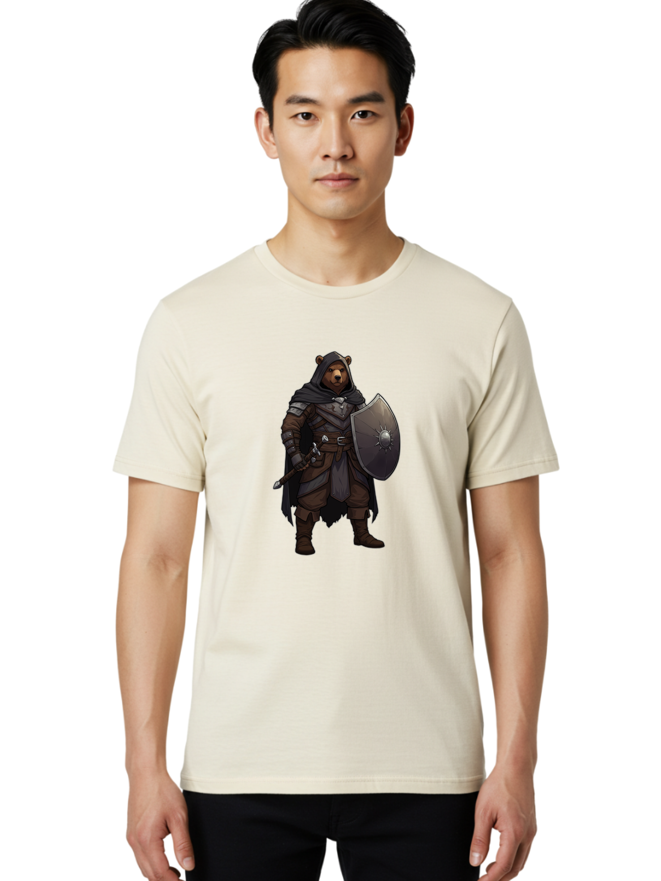Knight-Bear Men'S Graphic Tee, 100% Cotton, Comfortable Casual Summer Wear, Machine Washable, Vintage Camera, Old Camera, Antique Camera, Black Camera, Classic Photography, Photography Equipment, Nostalgic Device, Film Camera, Camera Art Baf167