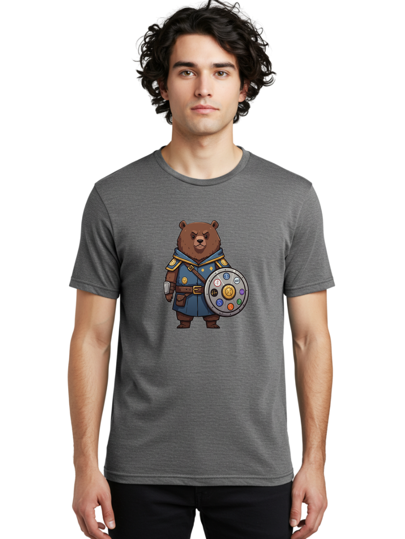 Knights-Bear Men'S Graphic Tee, 100% Cotton, Comfortable Casual Summer Wear, Machine Washable, Vintage Camera, Old Camera, Antique Camera, Black Camera, Classic Photography, Photography Equipment, Nostalgic Device, Film Camera, Camera Art Baf168