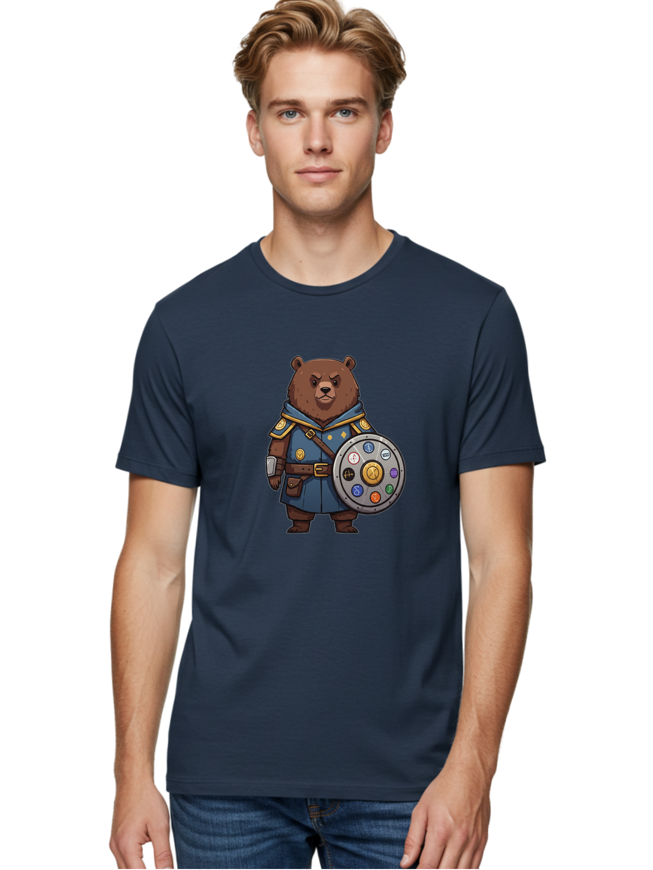 Knights-Bear Men'S Graphic Tee, 100% Cotton, Comfortable Casual Summer Wear, Machine Washable, Vintage Camera, Old Camera, Antique Camera, Black Camera, Classic Photography, Photography Equipment, Nostalgic Device, Film Camera, Camera Art Baf168