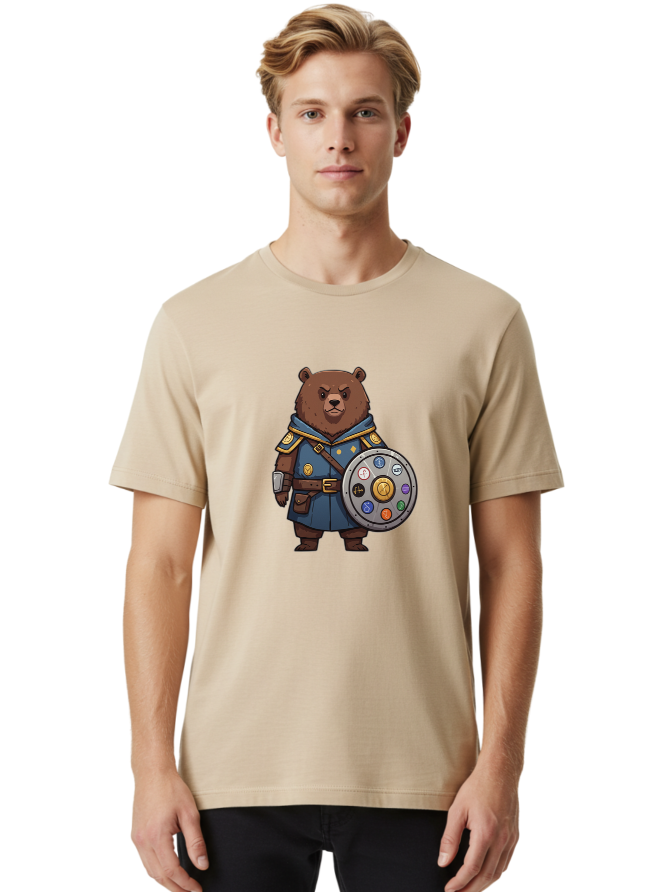 Knights-Bear Men'S Graphic Tee, 100% Cotton, Comfortable Casual Summer Wear, Machine Washable, Vintage Camera, Old Camera, Antique Camera, Black Camera, Classic Photography, Photography Equipment, Nostalgic Device, Film Camera, Camera Art Baf168