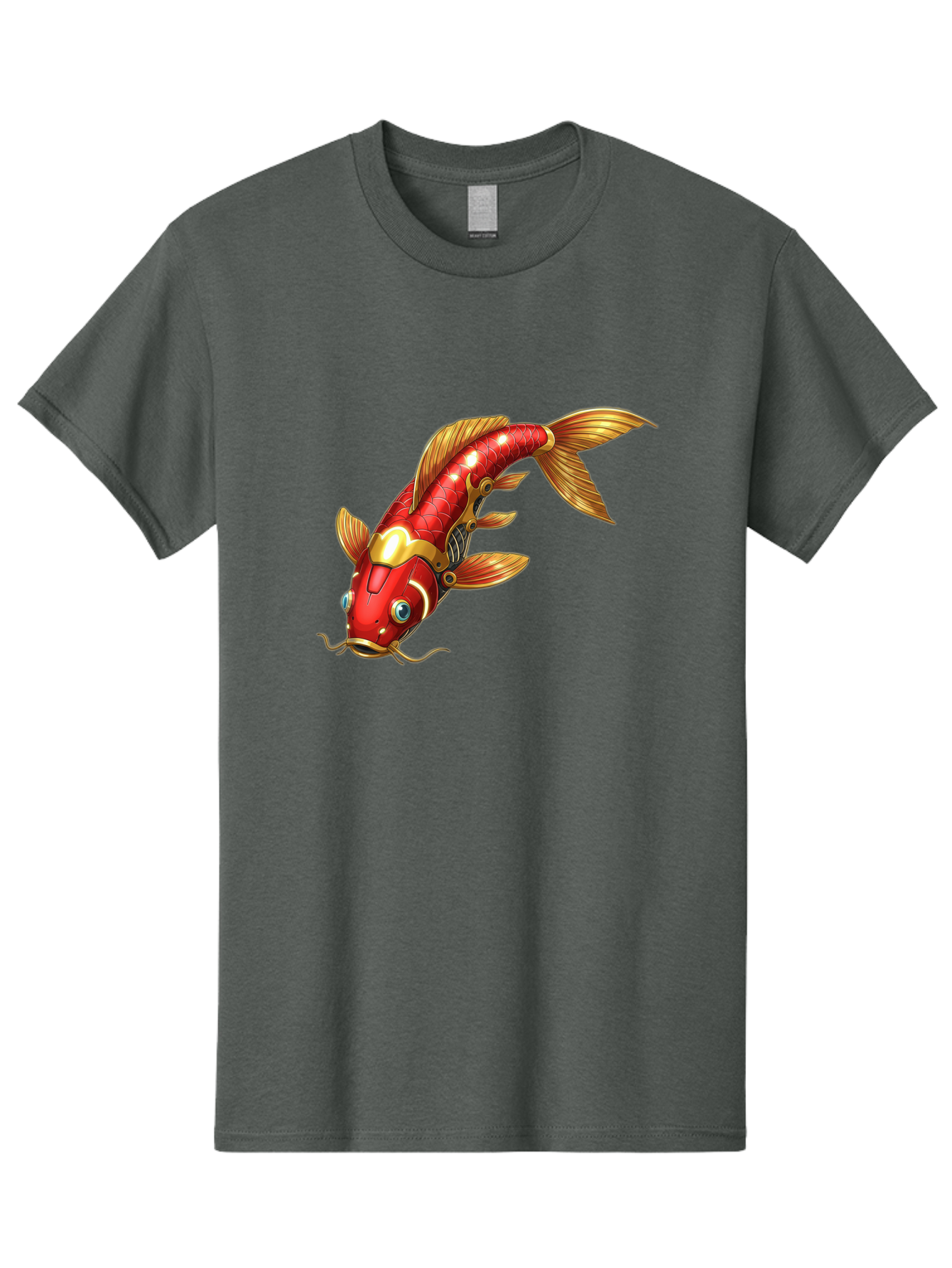Koi-Fish-1 Men'S Graphic Tee, 100% Cotton, Comfortable Casual Summer Wear, Machine Washable, Vintage Camera, Old Camera, Antique Camera, Black Camera, Classic Photography, Photography Equipment, Nostalgic Device, Film Camera, Camera Art Baf169