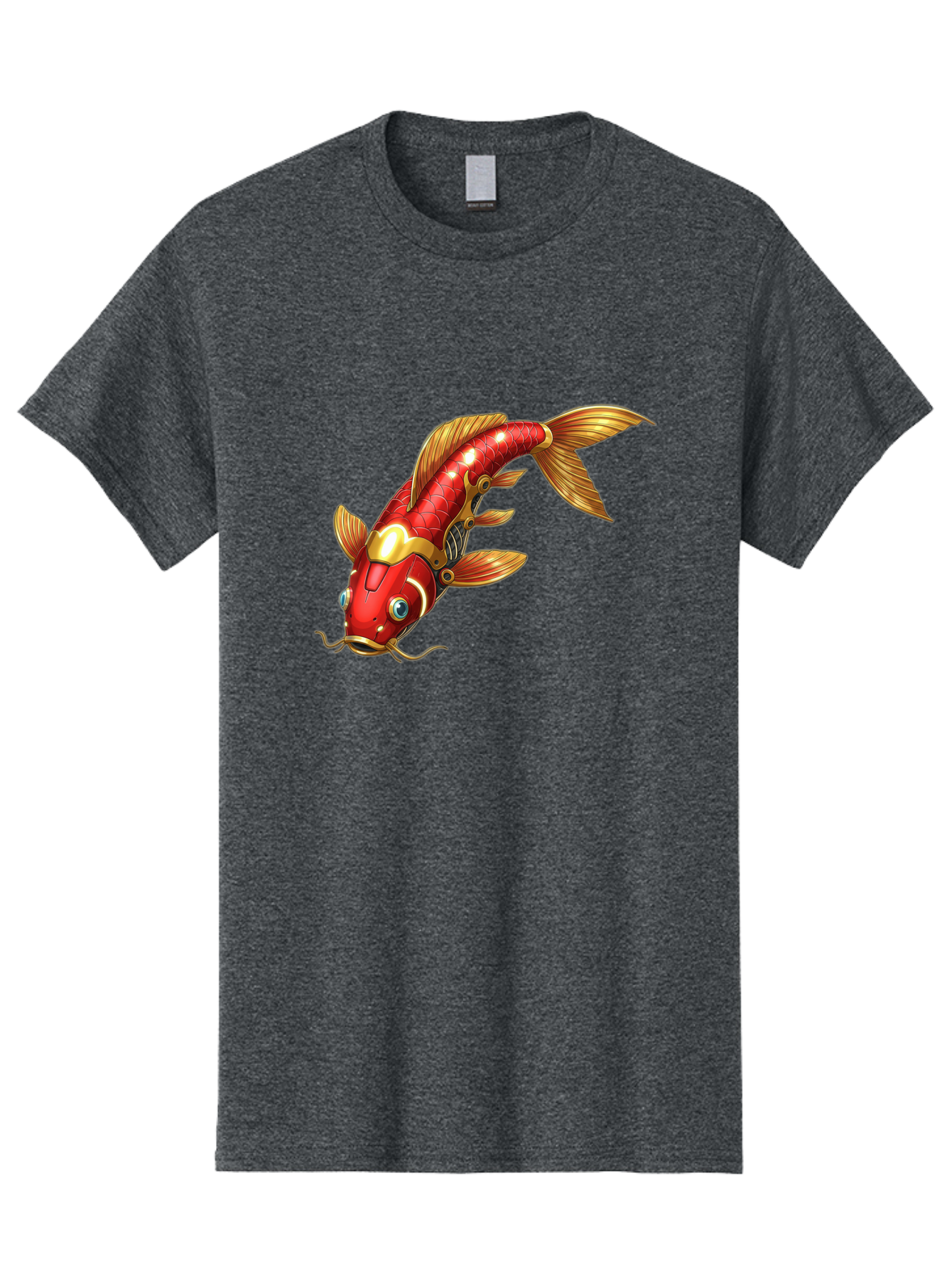 Koi-Fish-1 Men'S Graphic Tee, 100% Cotton, Comfortable Casual Summer Wear, Machine Washable, Vintage Camera, Old Camera, Antique Camera, Black Camera, Classic Photography, Photography Equipment, Nostalgic Device, Film Camera, Camera Art Baf169