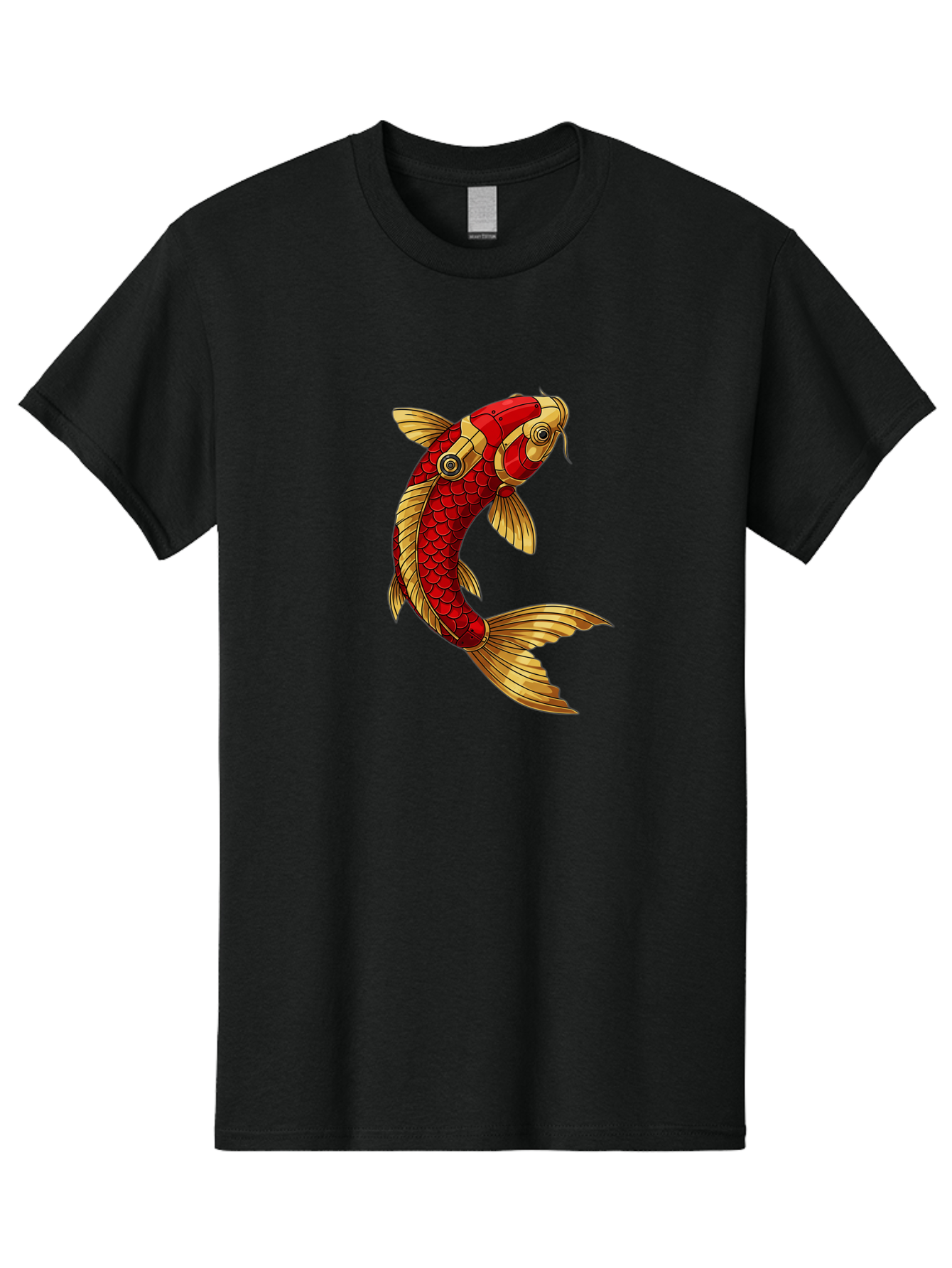 Koi-Fish-2 Men'S Graphic Tee, 100% Cotton, Comfortable Casual Summer Wear, Machine Washable, Vintage Camera, Old Camera, Antique Camera, Black Camera, Classic Photography, Photography Equipment, Nostalgic Device, Film Camera, Camera Art Baf170