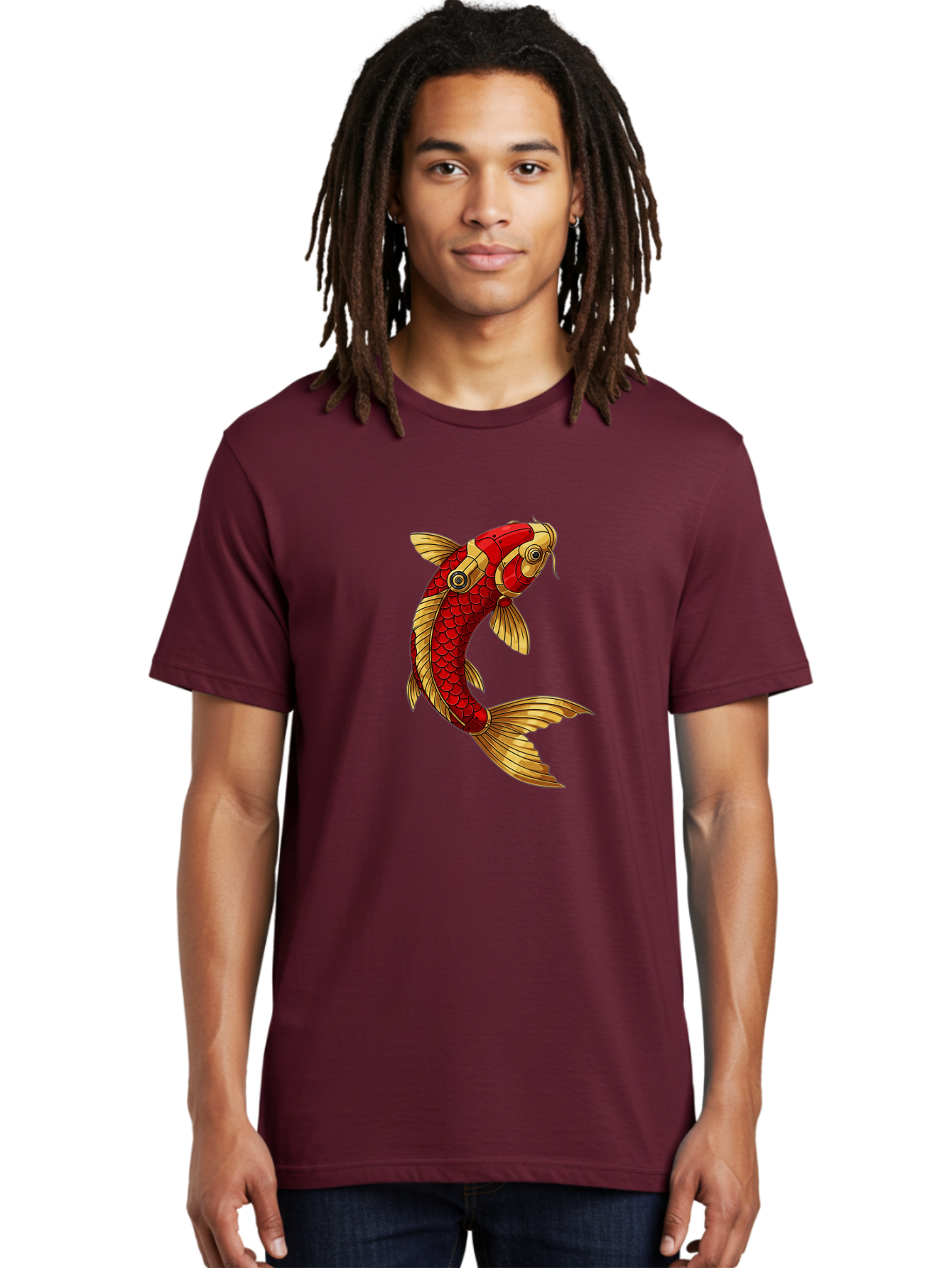 Koi-Fish-2 Men'S Graphic Tee, 100% Cotton, Comfortable Casual Summer Wear, Machine Washable, Vintage Camera, Old Camera, Antique Camera, Black Camera, Classic Photography, Photography Equipment, Nostalgic Device, Film Camera, Camera Art Baf170