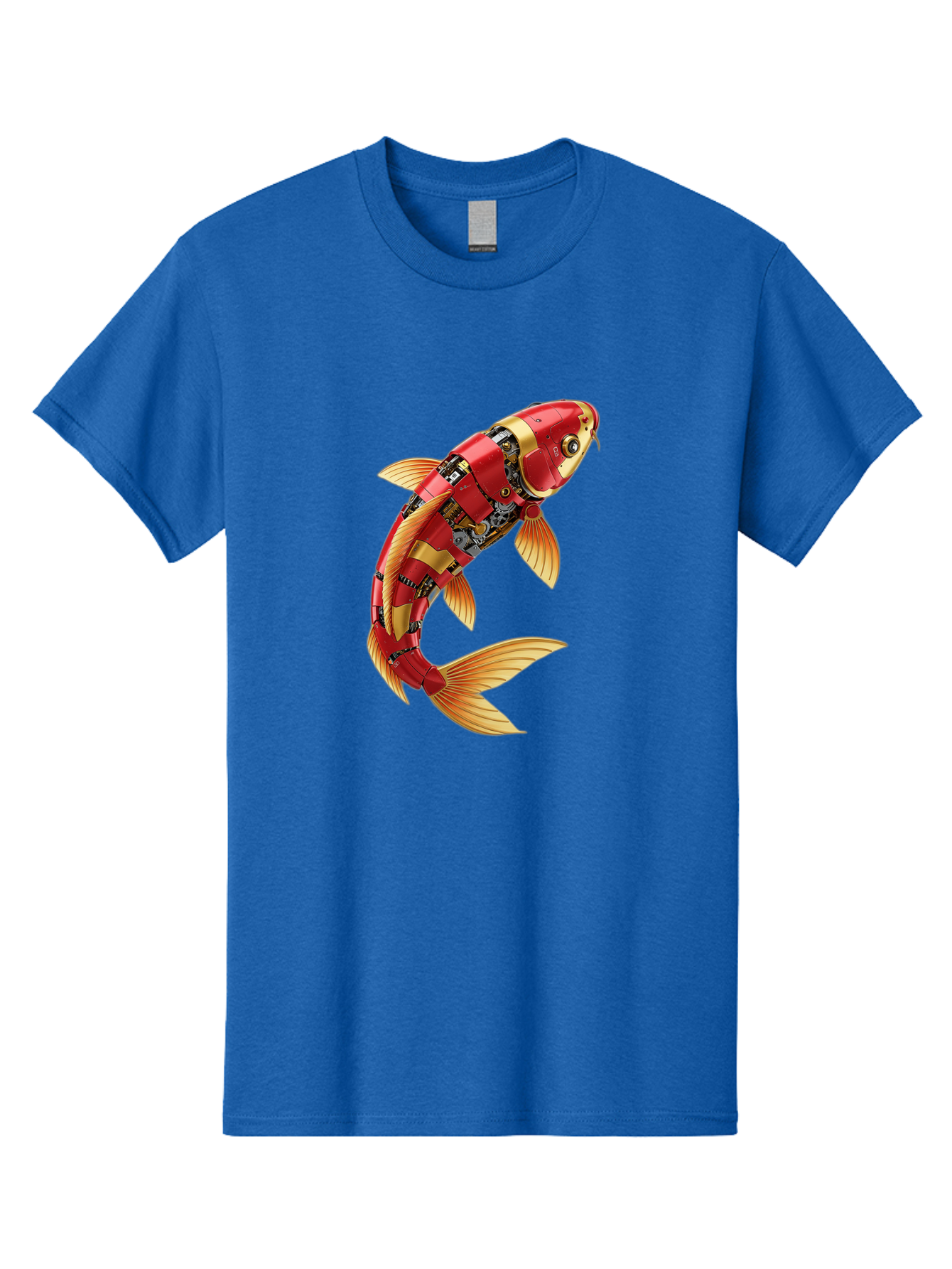 Koi-Fish-Robot-1 Men'S Graphic Tee, 100% Cotton, Comfortable Casual Summer Wear, Machine Washable, Vintage Camera, Old Camera, Antique Camera, Black Camera, Classic Photography, Photography Equipment, Nostalgic Device, Film Camera, Camera Art Baf171