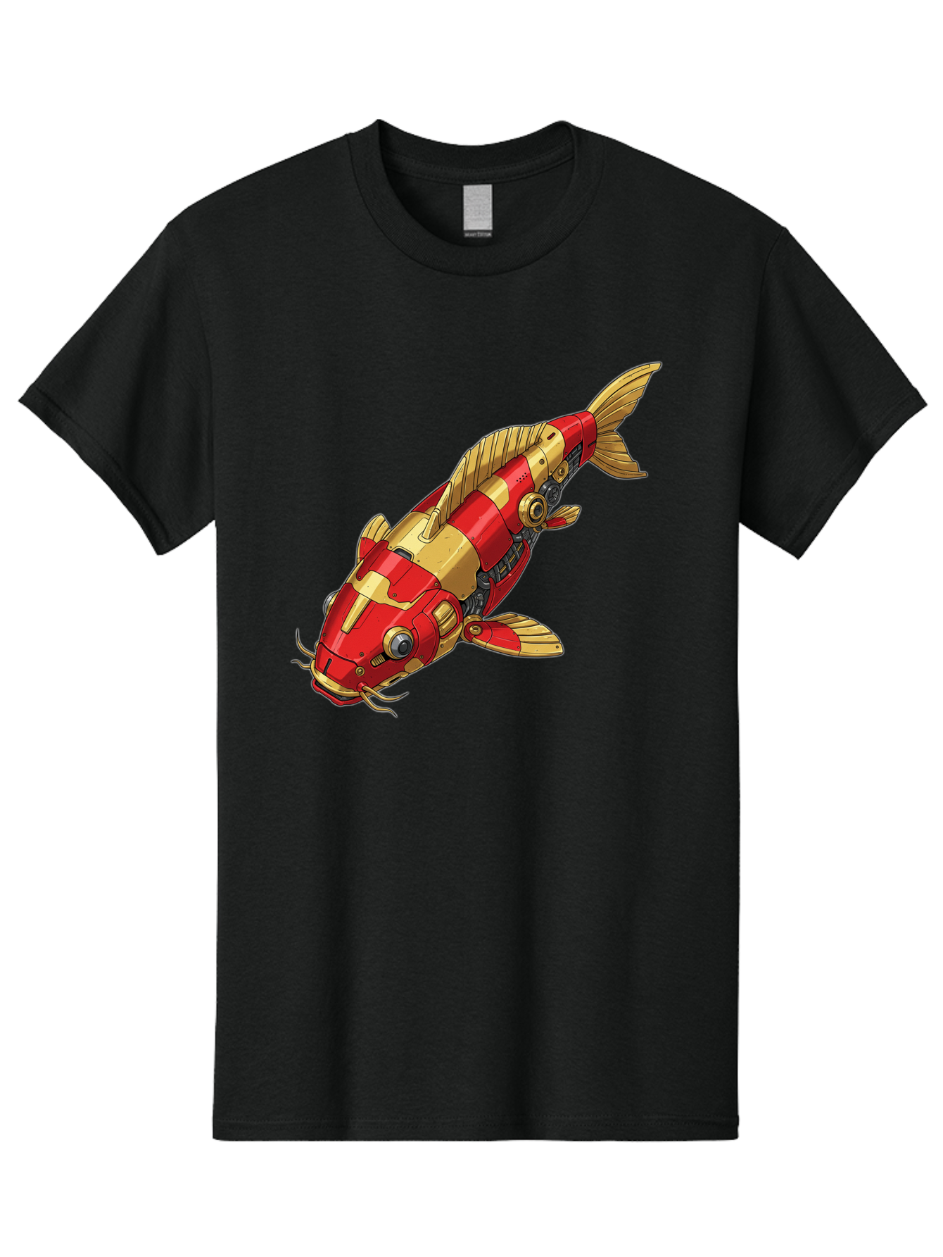 Koi-Fish-Robot Men'S Graphic Tee, 100% Cotton, Comfortable Casual Summer Wear, Machine Washable, Vintage Camera, Old Camera, Antique Camera, Black Camera, Classic Photography, Photography Equipment, Nostalgic Device, Film Camera, Camera Art Baf173