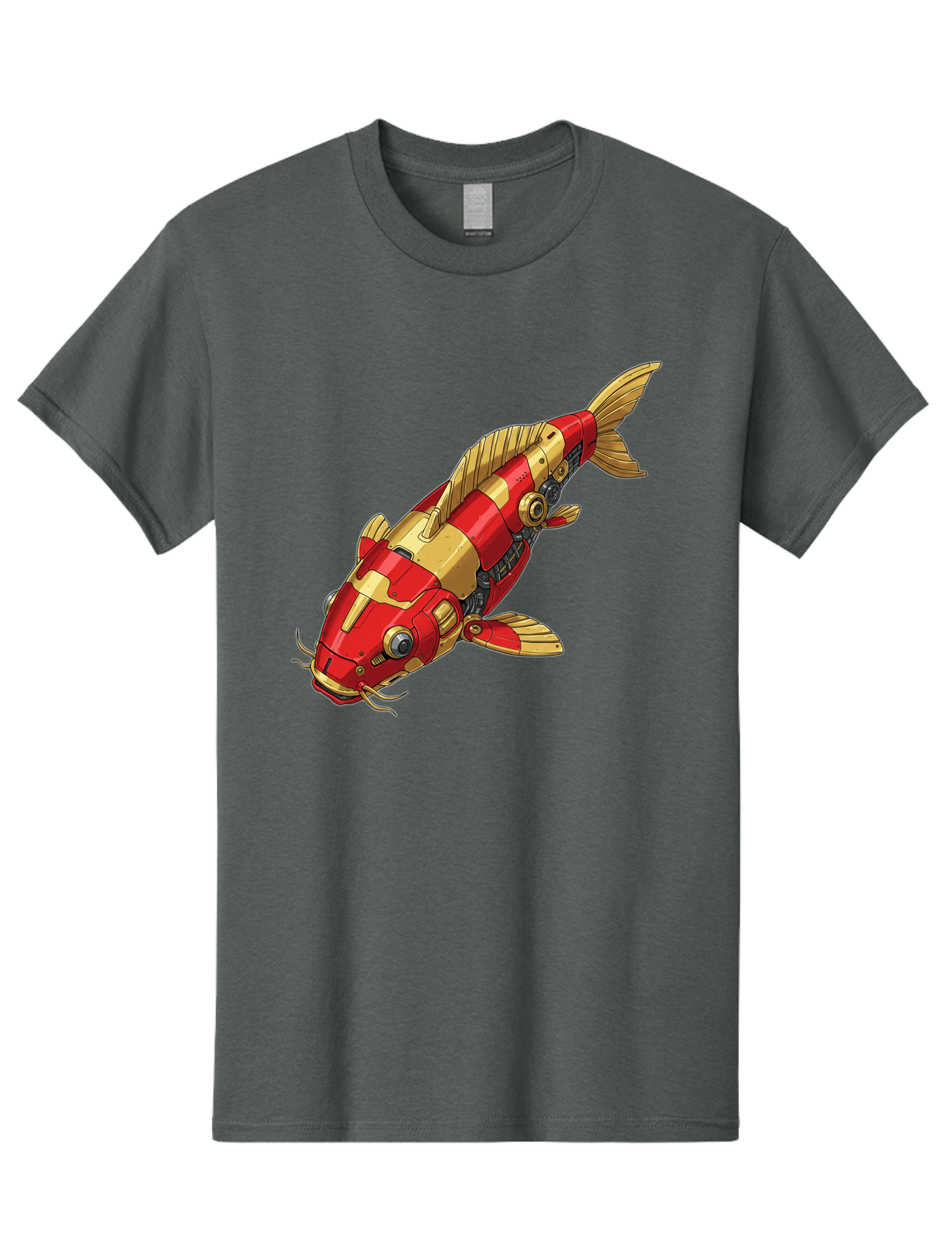 Koi-Fish-Robot Men'S Graphic Tee, 100% Cotton, Comfortable Casual Summer Wear, Machine Washable, Vintage Camera, Old Camera, Antique Camera, Black Camera, Classic Photography, Photography Equipment, Nostalgic Device, Film Camera, Camera Art Baf173