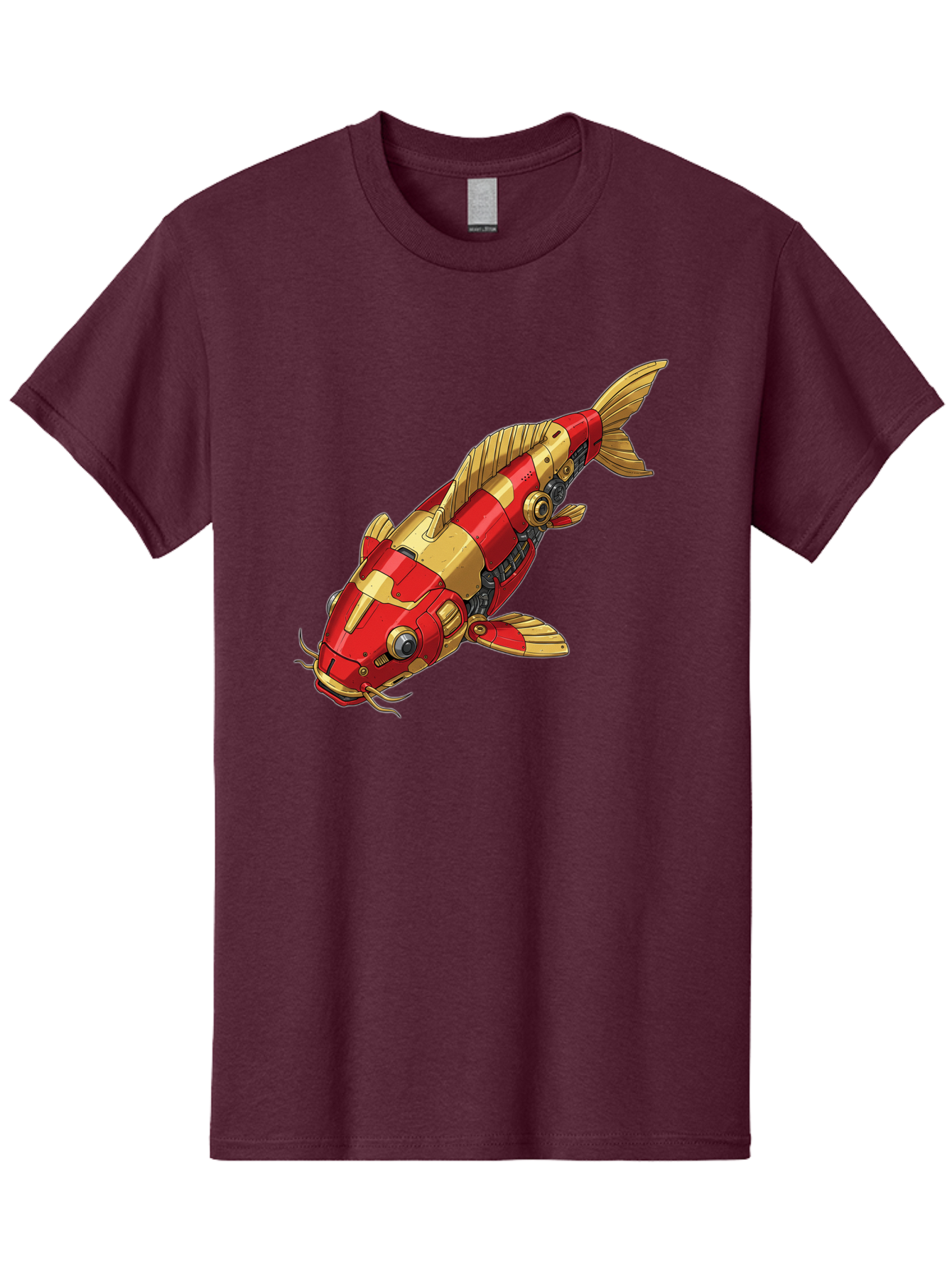 Koi-Fish-Robot Men'S Graphic Tee, 100% Cotton, Comfortable Casual Summer Wear, Machine Washable, Vintage Camera, Old Camera, Antique Camera, Black Camera, Classic Photography, Photography Equipment, Nostalgic Device, Film Camera, Camera Art Baf173