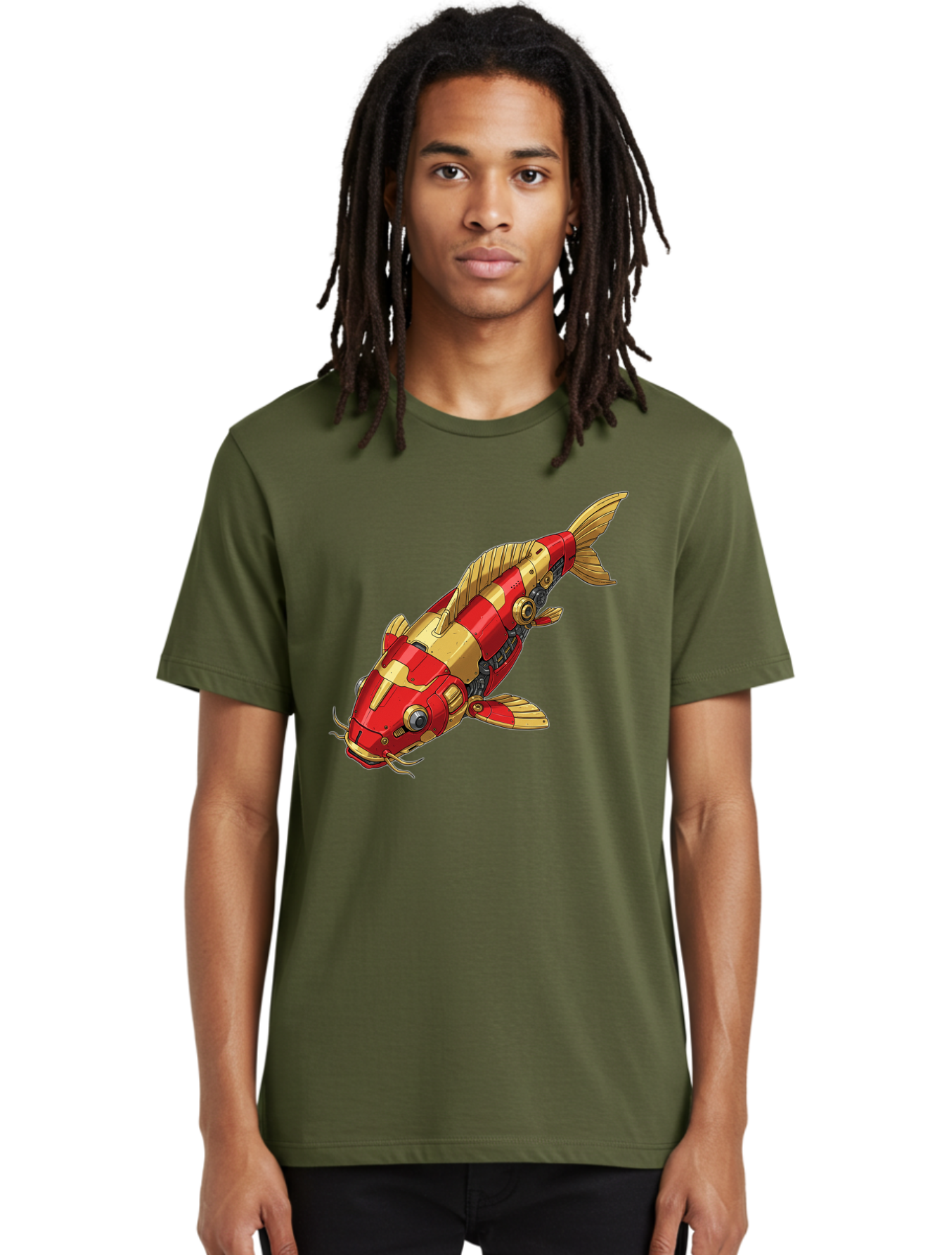 Koi-Fish-Robot Men'S Graphic Tee, 100% Cotton, Comfortable Casual Summer Wear, Machine Washable, Vintage Camera, Old Camera, Antique Camera, Black Camera, Classic Photography, Photography Equipment, Nostalgic Device, Film Camera, Camera Art Baf173