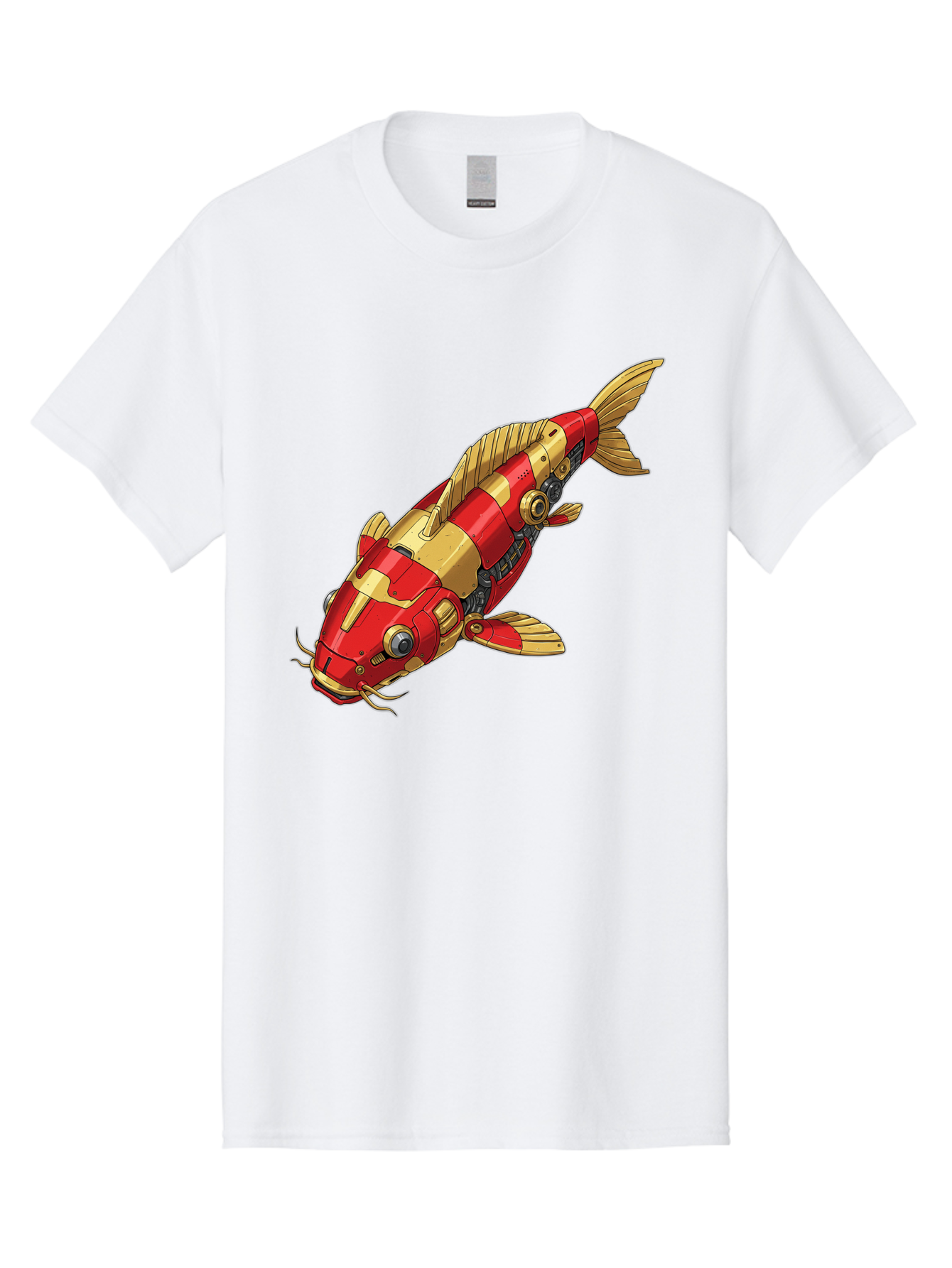 Koi-Fish-Robot Men'S Graphic Tee, 100% Cotton, Comfortable Casual Summer Wear, Machine Washable, Vintage Camera, Old Camera, Antique Camera, Black Camera, Classic Photography, Photography Equipment, Nostalgic Device, Film Camera, Camera Art Baf173