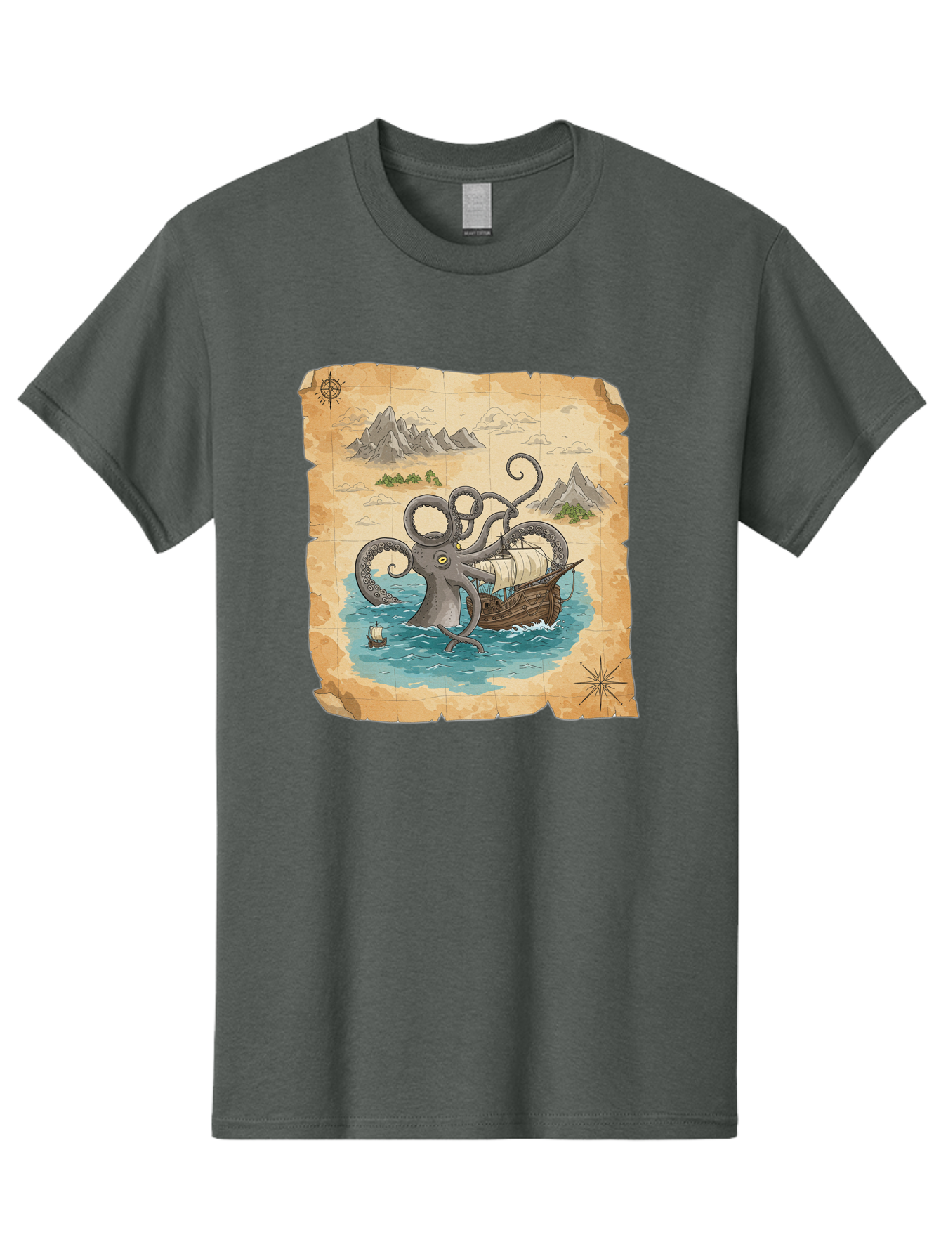 Kraken-Attack Men'S Graphic Tee, 100% Cotton, Comfortable Casual Summer Wear, Machine Washable, Vintage Camera, Old Camera, Antique Camera, Black Camera, Classic Photography, Photography Equipment, Nostalgic Device, Film Camera, Camera Art Baf175