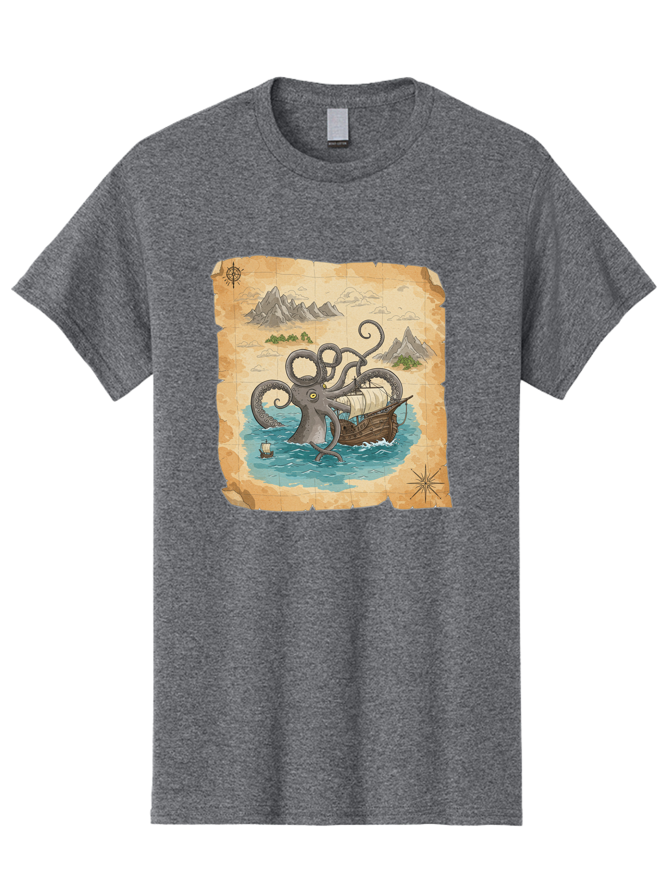 Kraken-Attack Men'S Graphic Tee, 100% Cotton, Comfortable Casual Summer Wear, Machine Washable, Vintage Camera, Old Camera, Antique Camera, Black Camera, Classic Photography, Photography Equipment, Nostalgic Device, Film Camera, Camera Art Baf175