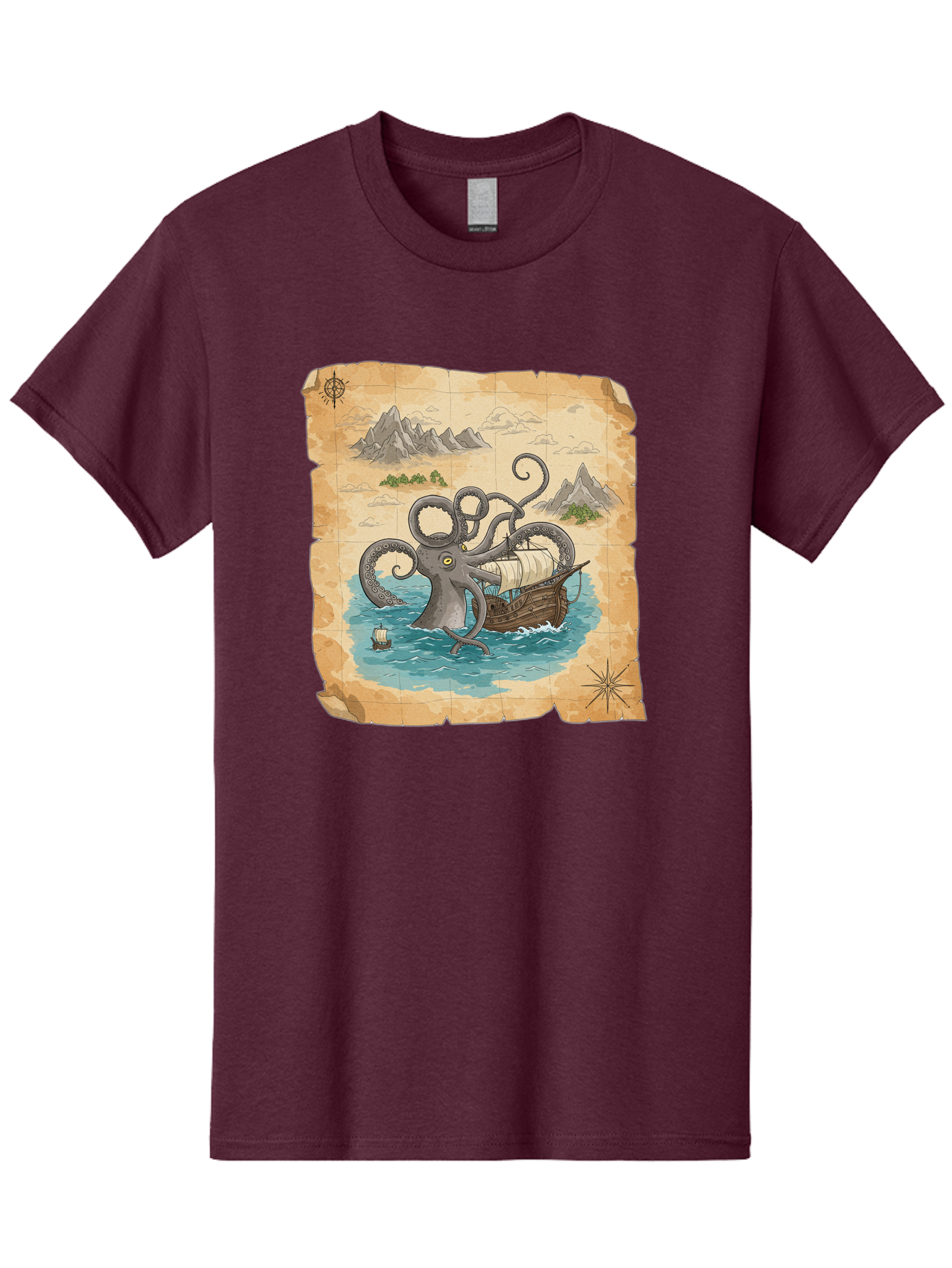 Kraken-Attack Men'S Graphic Tee, 100% Cotton, Comfortable Casual Summer Wear, Machine Washable, Vintage Camera, Old Camera, Antique Camera, Black Camera, Classic Photography, Photography Equipment, Nostalgic Device, Film Camera, Camera Art Baf175