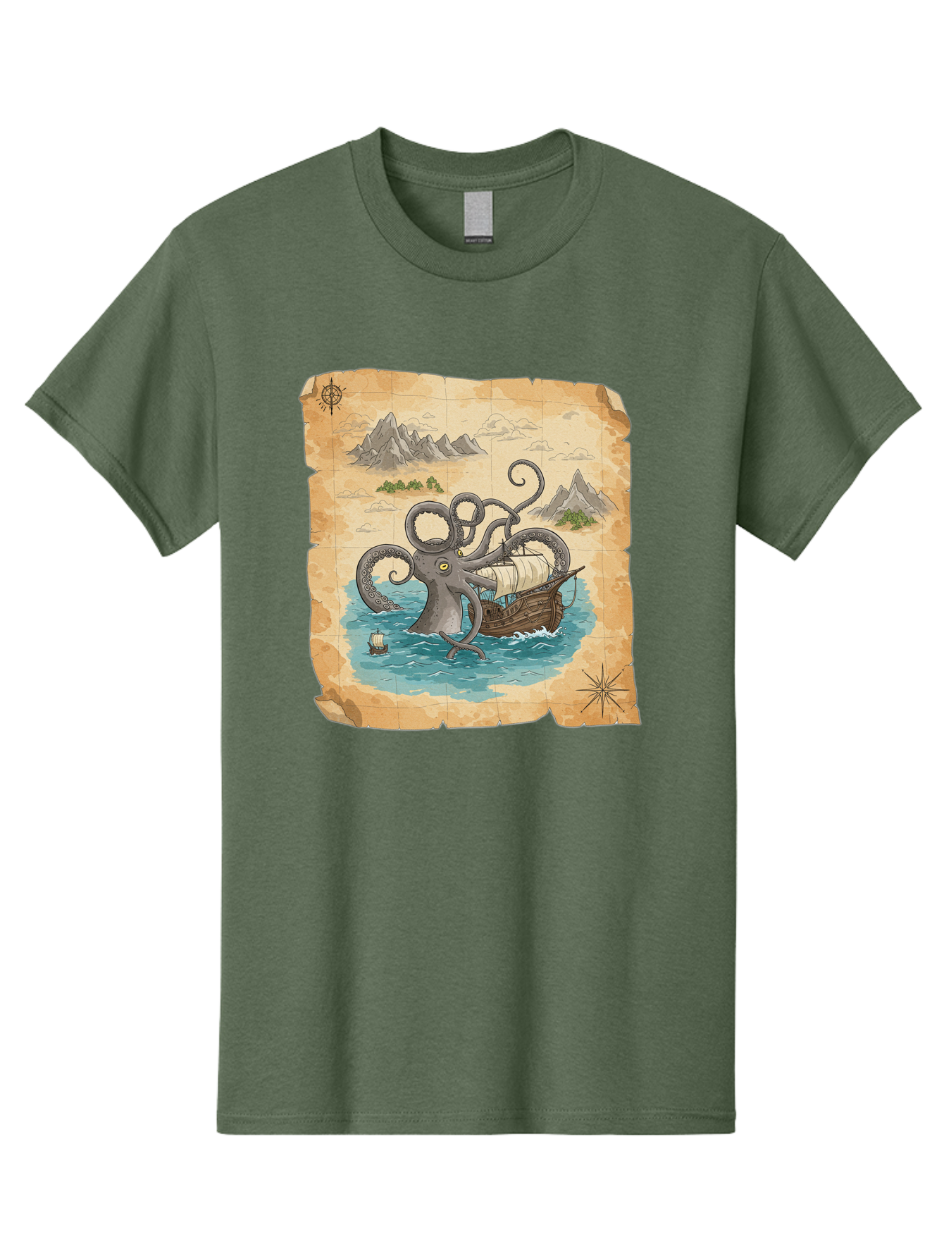 Kraken-Attack Men'S Graphic Tee, 100% Cotton, Comfortable Casual Summer Wear, Machine Washable, Vintage Camera, Old Camera, Antique Camera, Black Camera, Classic Photography, Photography Equipment, Nostalgic Device, Film Camera, Camera Art Baf175
