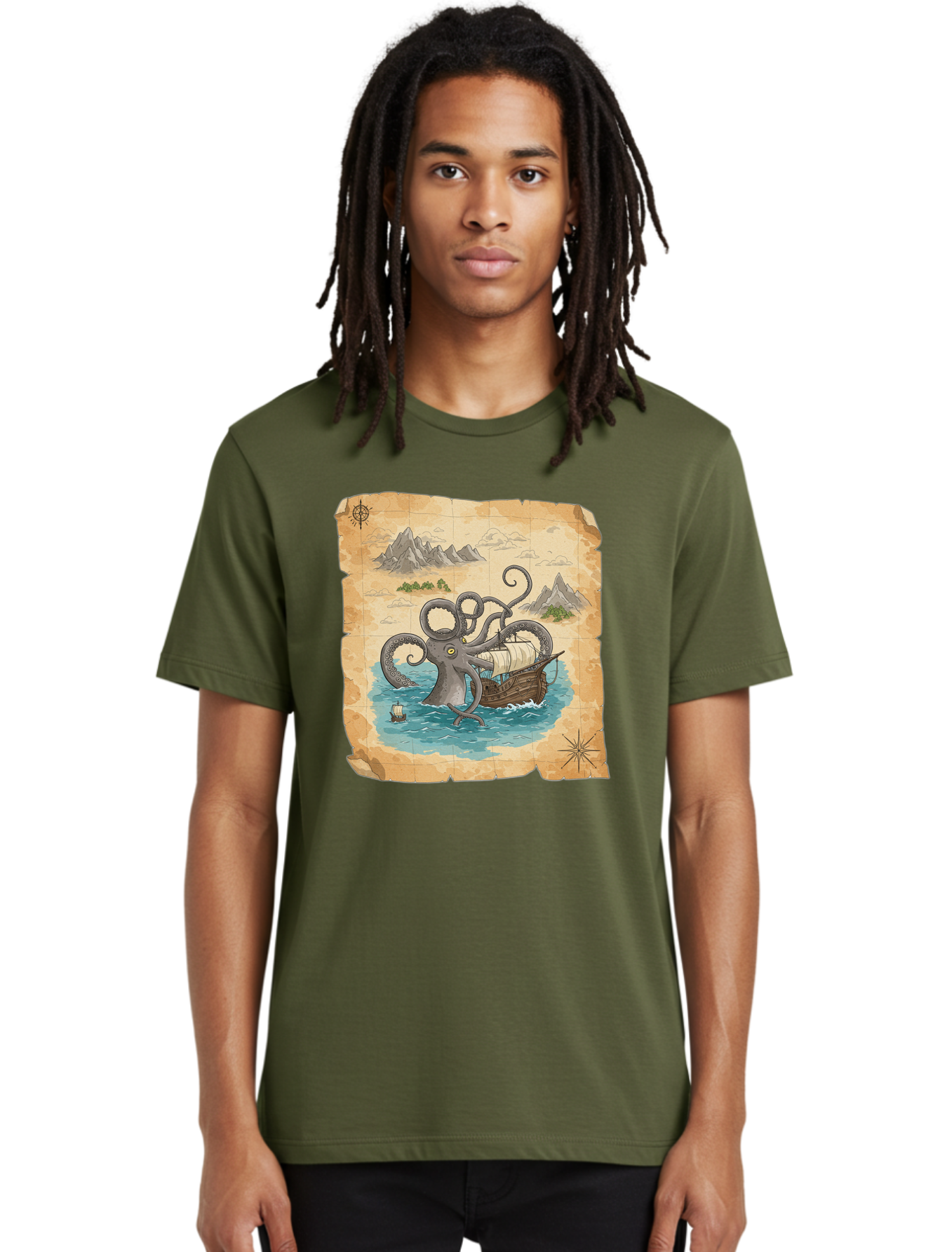 Kraken-Attack Men'S Graphic Tee, 100% Cotton, Comfortable Casual Summer Wear, Machine Washable, Vintage Camera, Old Camera, Antique Camera, Black Camera, Classic Photography, Photography Equipment, Nostalgic Device, Film Camera, Camera Art Baf175