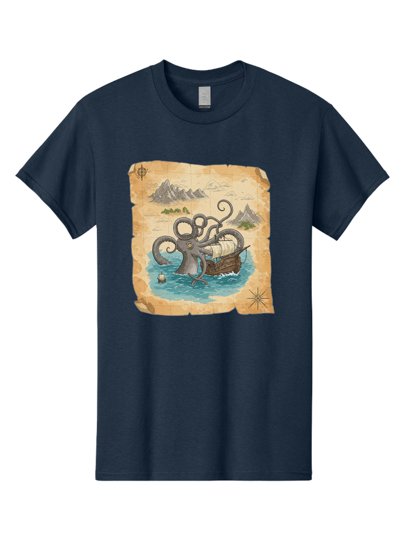 Kraken-Attack Men'S Graphic Tee, 100% Cotton, Comfortable Casual Summer Wear, Machine Washable, Vintage Camera, Old Camera, Antique Camera, Black Camera, Classic Photography, Photography Equipment, Nostalgic Device, Film Camera, Camera Art Baf175