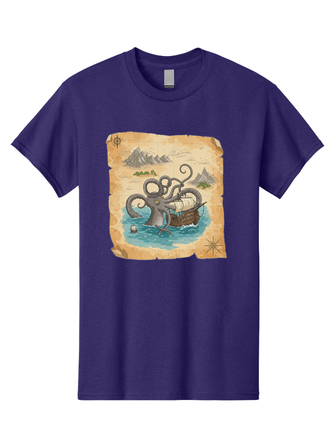 Kraken-Attack Men'S Graphic Tee, 100% Cotton, Comfortable Casual Summer Wear, Machine Washable, Vintage Camera, Old Camera, Antique Camera, Black Camera, Classic Photography, Photography Equipment, Nostalgic Device, Film Camera, Camera Art Baf175