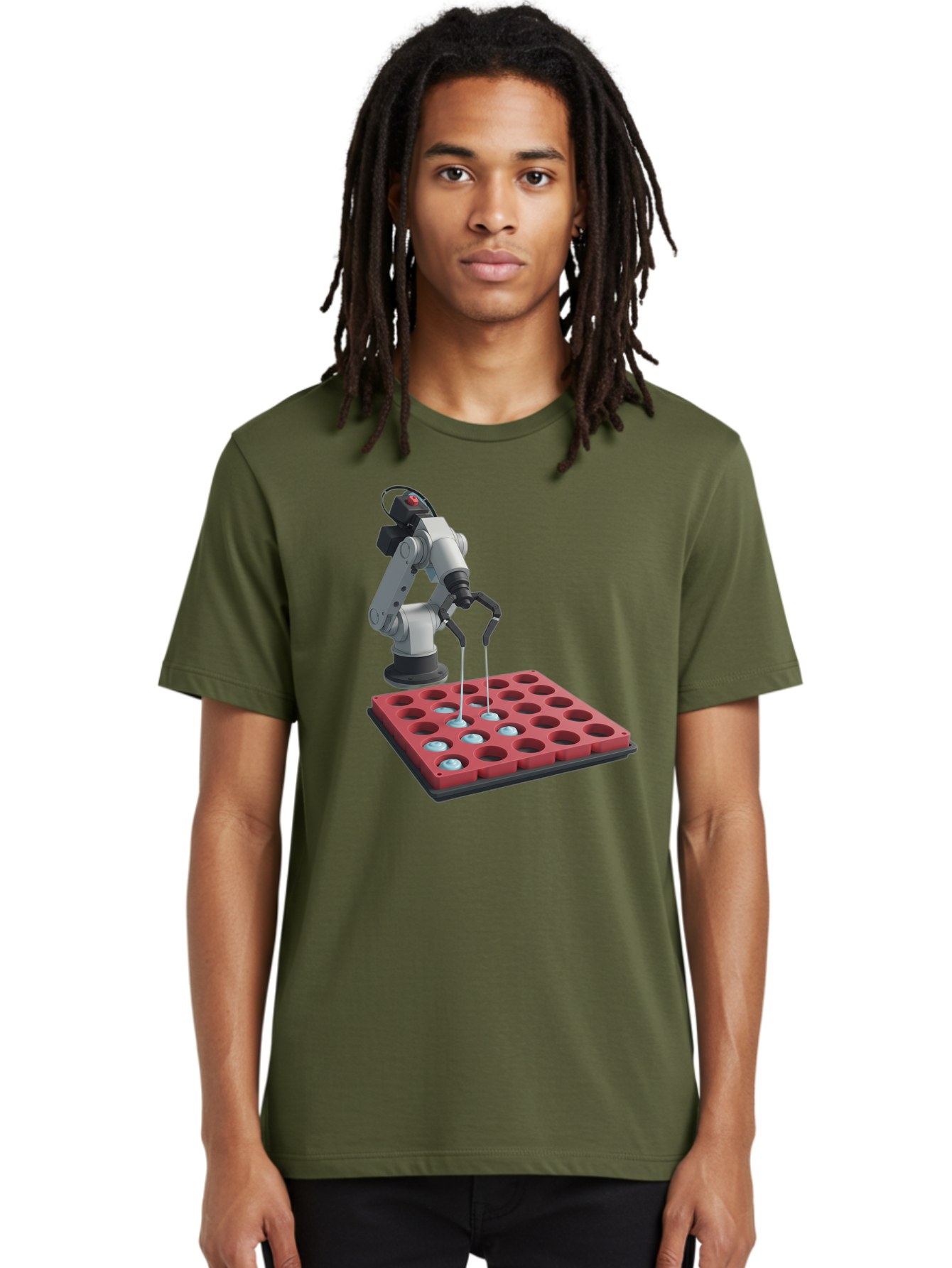 Laboratory-Robot-Arm Men'S Graphic Tee, 100% Cotton, Comfortable Casual Summer Wear, Machine Washable, Vintage Camera, Old Camera, Antique Camera, Black Camera, Classic Photography, Photography Equipment, Nostalgic Device, Film Camera, Baf180