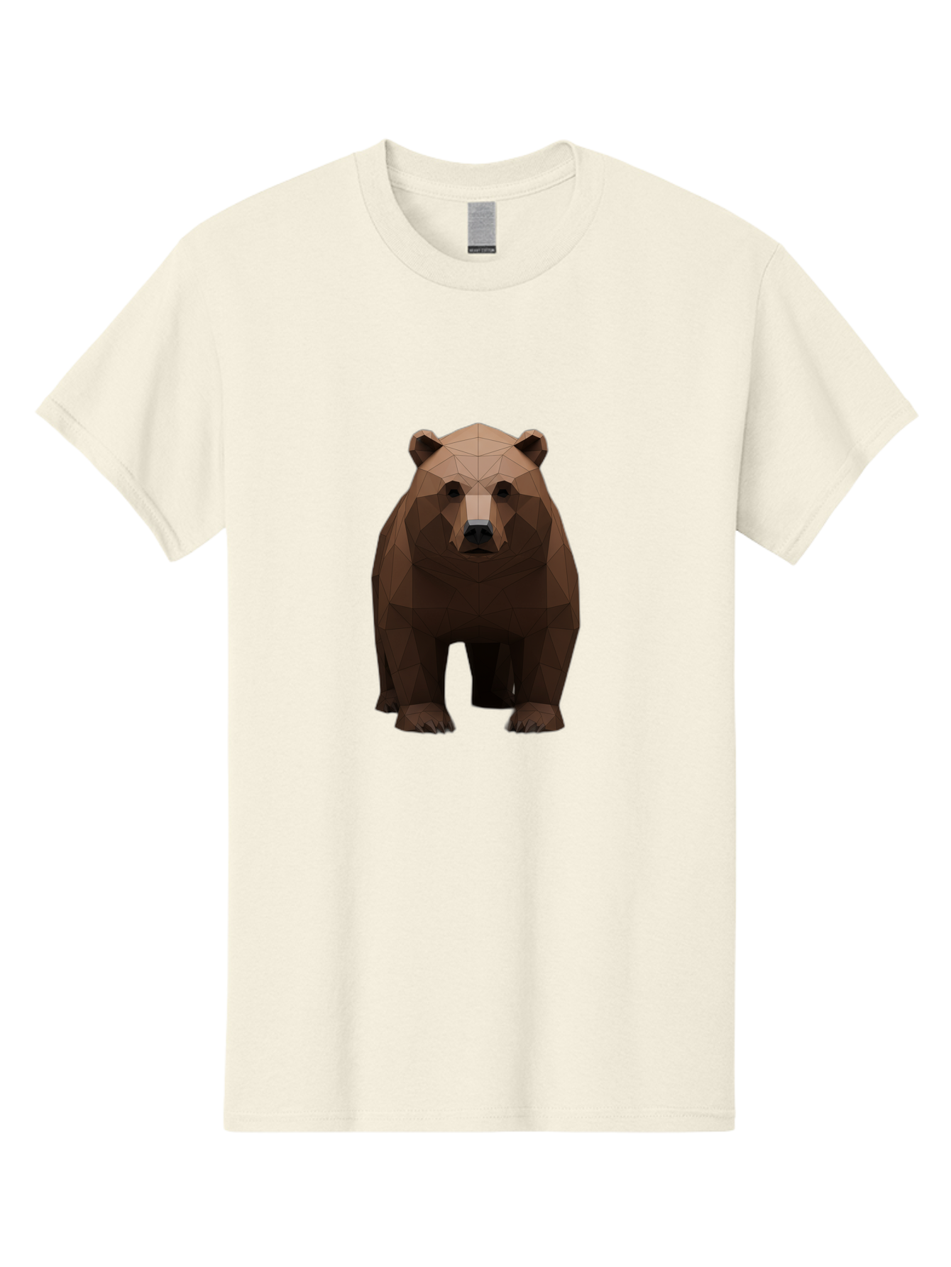 Low-Poly-Bear-1 Men'S Graphic Tee, 100% Cotton, Comfortable Casual Summer Wear, Machine Washable, Vintage Camera, Old Camera, Antique Camera, Black Camera, Classic Photography, Photography Equipment, Nostalgic Device, Film Camera, Camera Art Baf184