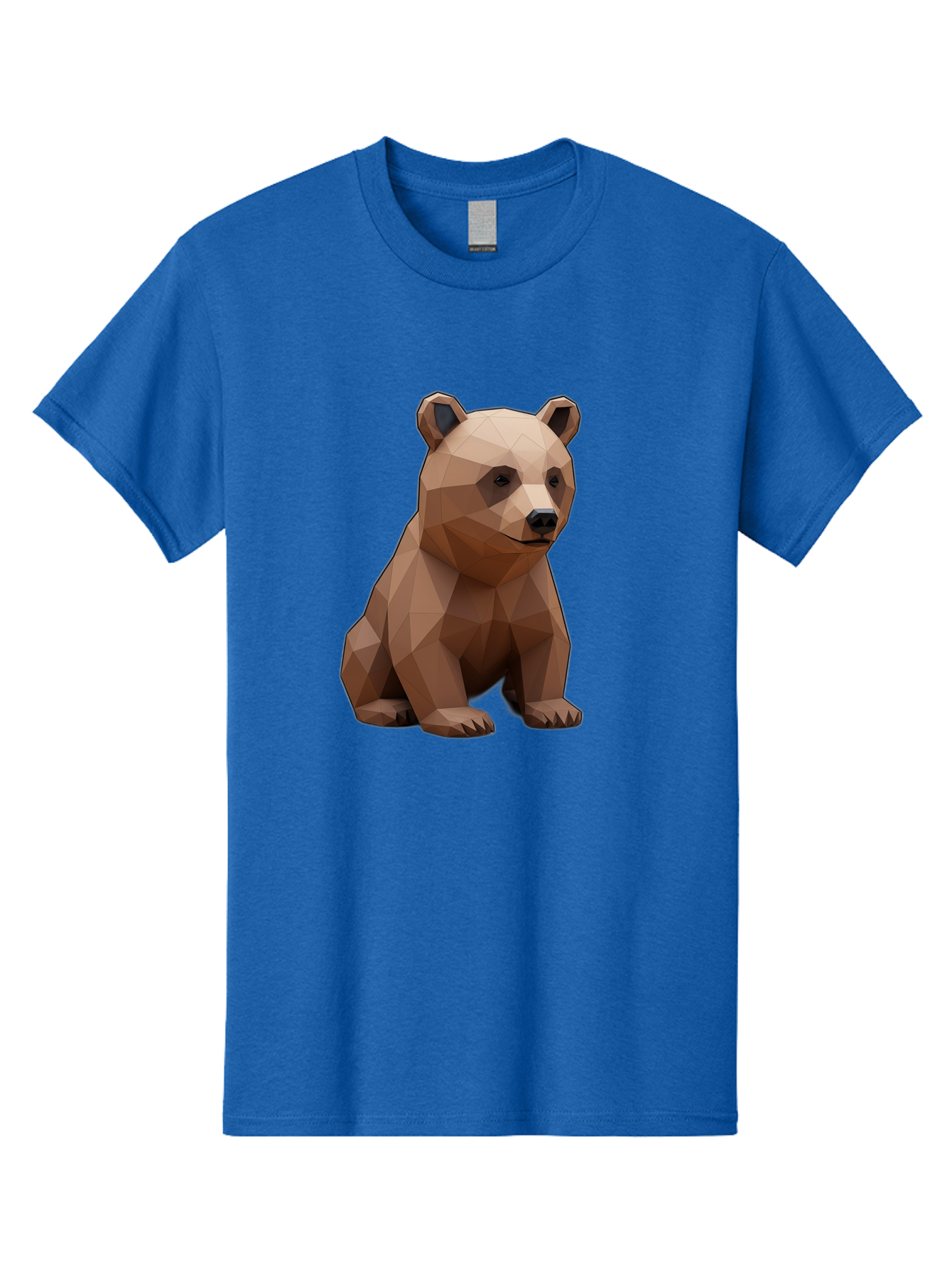 Low-Poly-Bear-3 Men'S Graphic Tee, 100% Cotton, Comfortable Casual Summer Wear, Machine Washable, Vintage Camera, Old Camera, Antique Camera, Black Camera, Classic Photography, Photography Equipment, Nostalgic Device, Film Camera, Camera Art Baf186