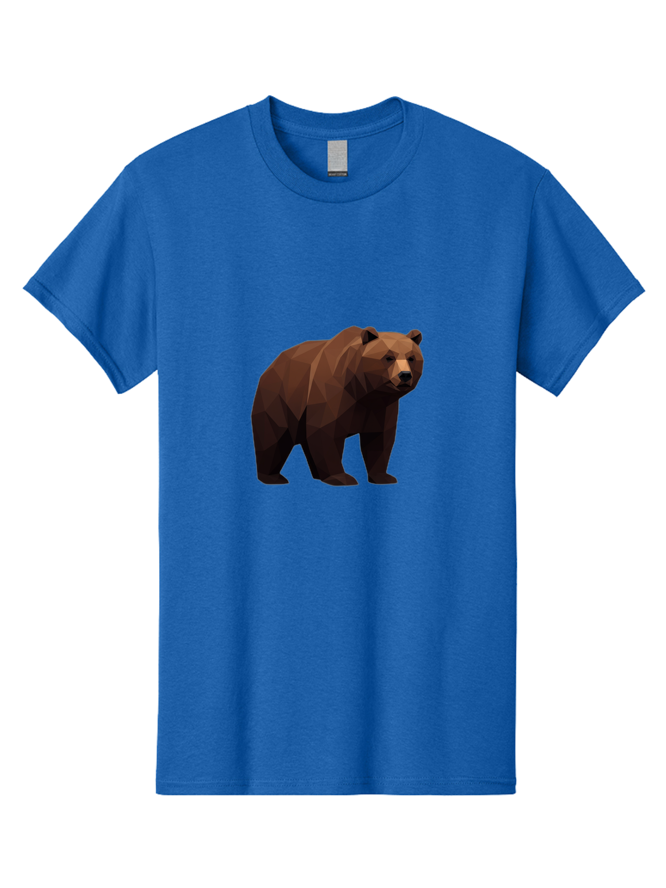 Low-Poly-Bear-4 Men'S Graphic Tee, 100% Cotton, Comfortable Casual Summer Wear, Machine Washable, Vintage Camera, Old Camera, Antique Camera, Black Camera, Classic Photography, Photography Equipment, Nostalgic Device, Film Camera, Camera Art Baf187