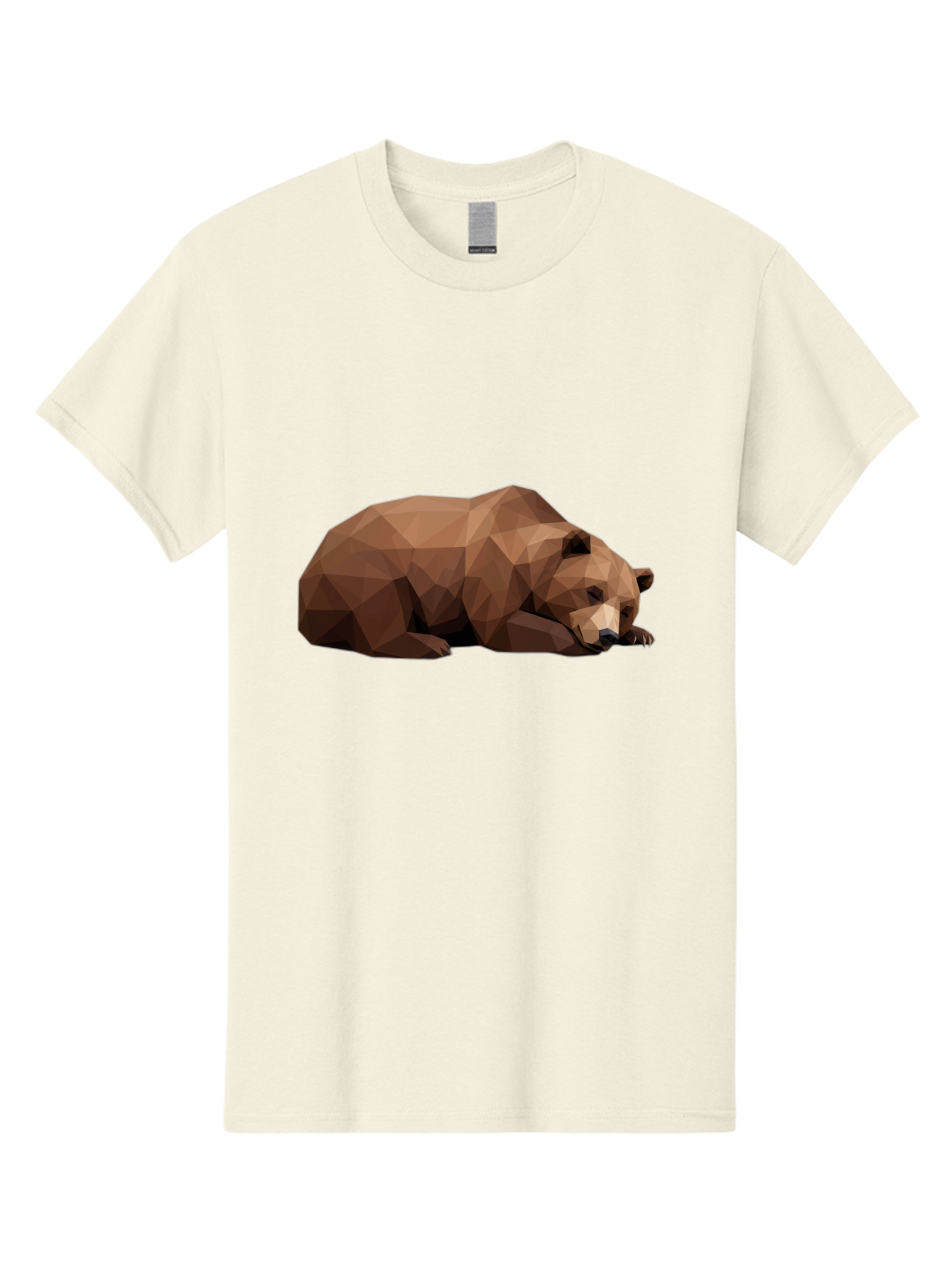 Low-Poly-Bear-6 Men'S Graphic Tee, 100% Cotton, Comfortable Casual Summer Wear, Machine Washable, Vintage Camera, Old Camera, Antique Camera, Black Camera, Classic Photography, Photography Equipment, Nostalgic Device, Film Camera, Camera Art Baf189