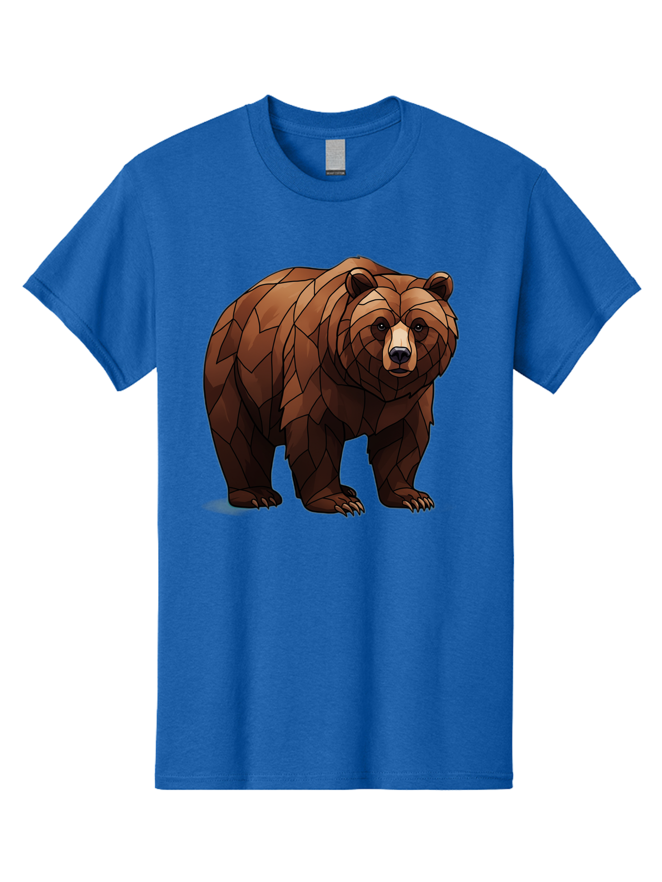 Low-Poly-Bear-7 Men'S Graphic Tee, 100% Cotton, Comfortable Casual Summer Wear, Machine Washable, Vintage Camera, Old Camera, Antique Camera, Black Camera, Classic Photography, Photography Equipment, Nostalgic Device, Film Camera, Camera Art Baf190