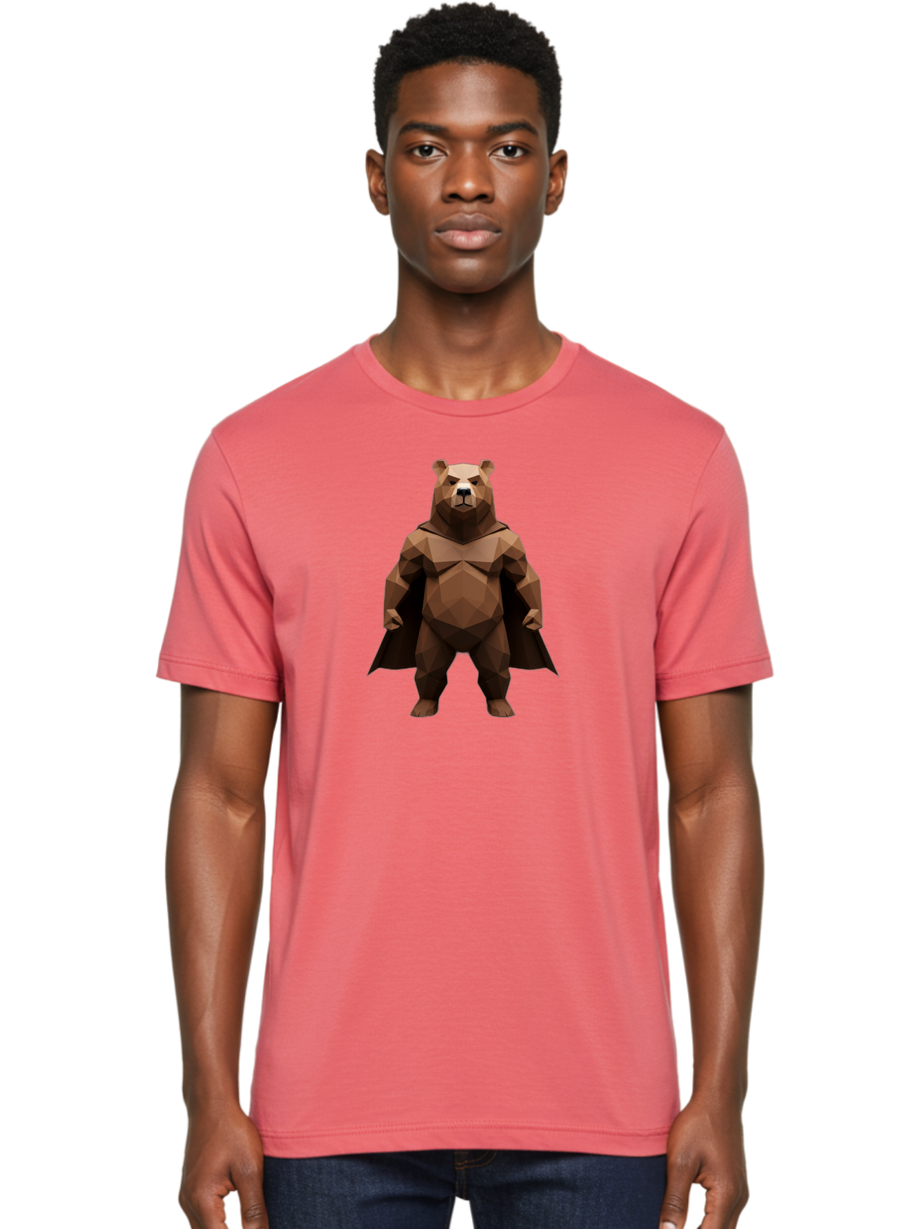 Low-Poly-Bear-Superhero Men'S Graphic Tee, 100% Cotton, Comfortable Casual Summer Wear, Machine Washable, Vintage Camera, Old Camera, Antique Camera, Black Camera, Classic Photography, Photography Equipment, Nostalgic Device, Film Camera, Baf191