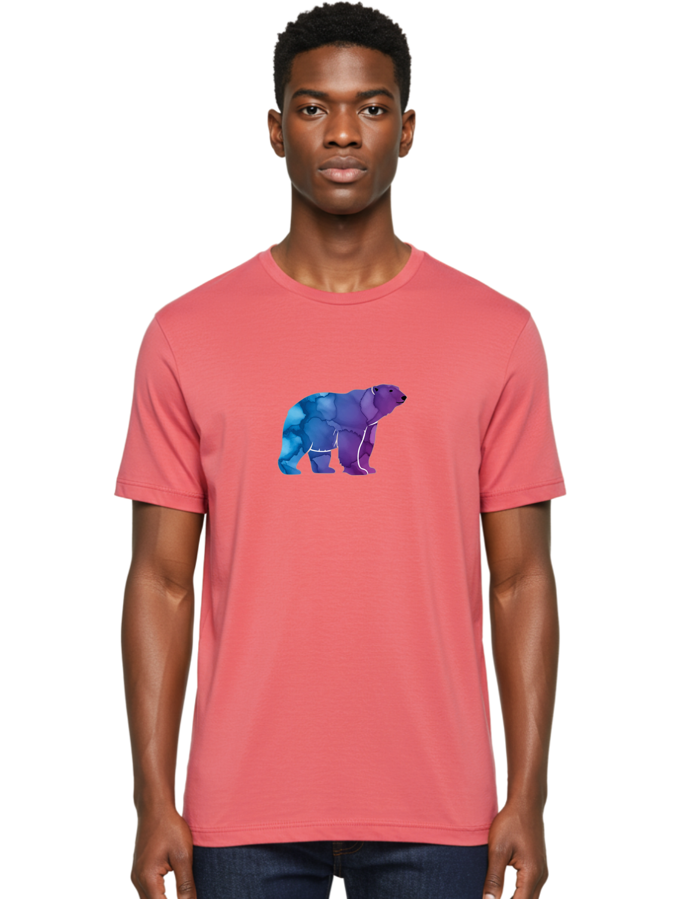 Low-Poly-Bear Men'S Graphic Tee, 100% Cotton, Comfortable Casual Summer Wear, Machine Washable, Vintage Camera, Old Camera, Antique Camera, Black Camera, Classic Photography, Photography Equipment, Nostalgic Device, Film Camera, Camera Art Baf192
