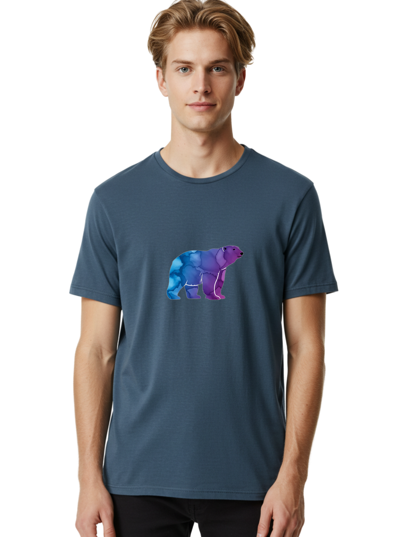 Low-Poly-Bear Men'S Graphic Tee, 100% Cotton, Comfortable Casual Summer Wear, Machine Washable, Vintage Camera, Old Camera, Antique Camera, Black Camera, Classic Photography, Photography Equipment, Nostalgic Device, Film Camera, Camera Art Baf192