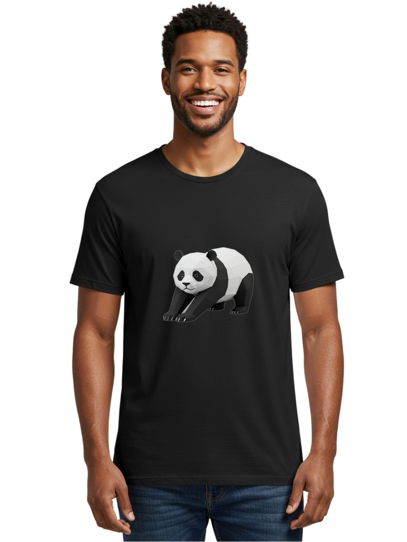 Low-Poly-Panda Men'S Graphic Tee, 100% Cotton, Comfortable Casual Summer Wear, Machine Washable, Vintage Camera, Old Camera, Antique Camera, Black Camera, Classic Photography, Photography Equipment, Nostalgic Device, Film Camera, Camera Art Baf195