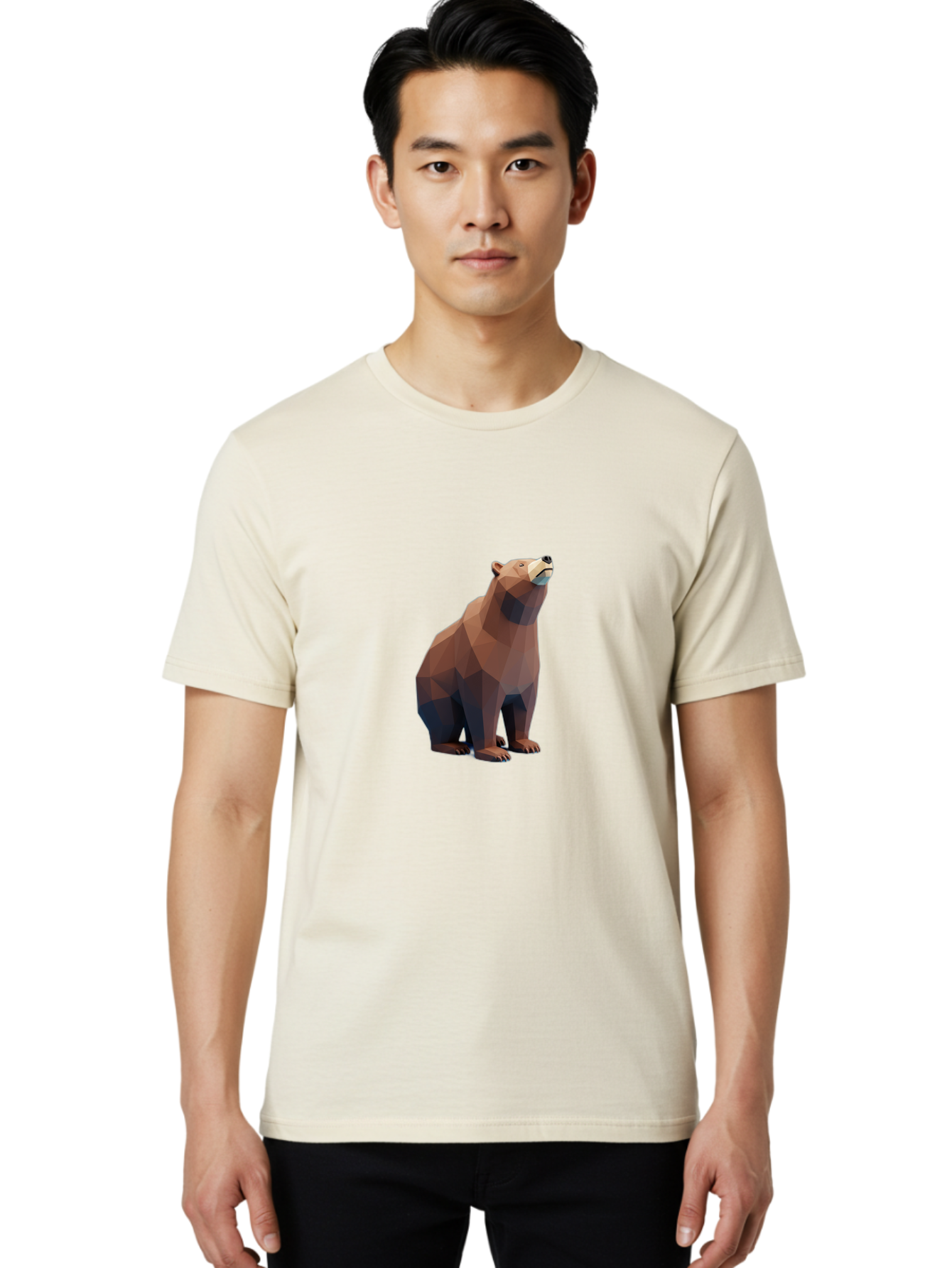 Lowpoly-Bear Men'S Graphic Tee, 100% Cotton, Comfortable Casual Summer Wear, Machine Washable, Vintage Camera, Old Camera, Antique Camera, Black Camera, Classic Photography, Photography Equipment, Nostalgic Device, Film Camera, Camera Art Baf196