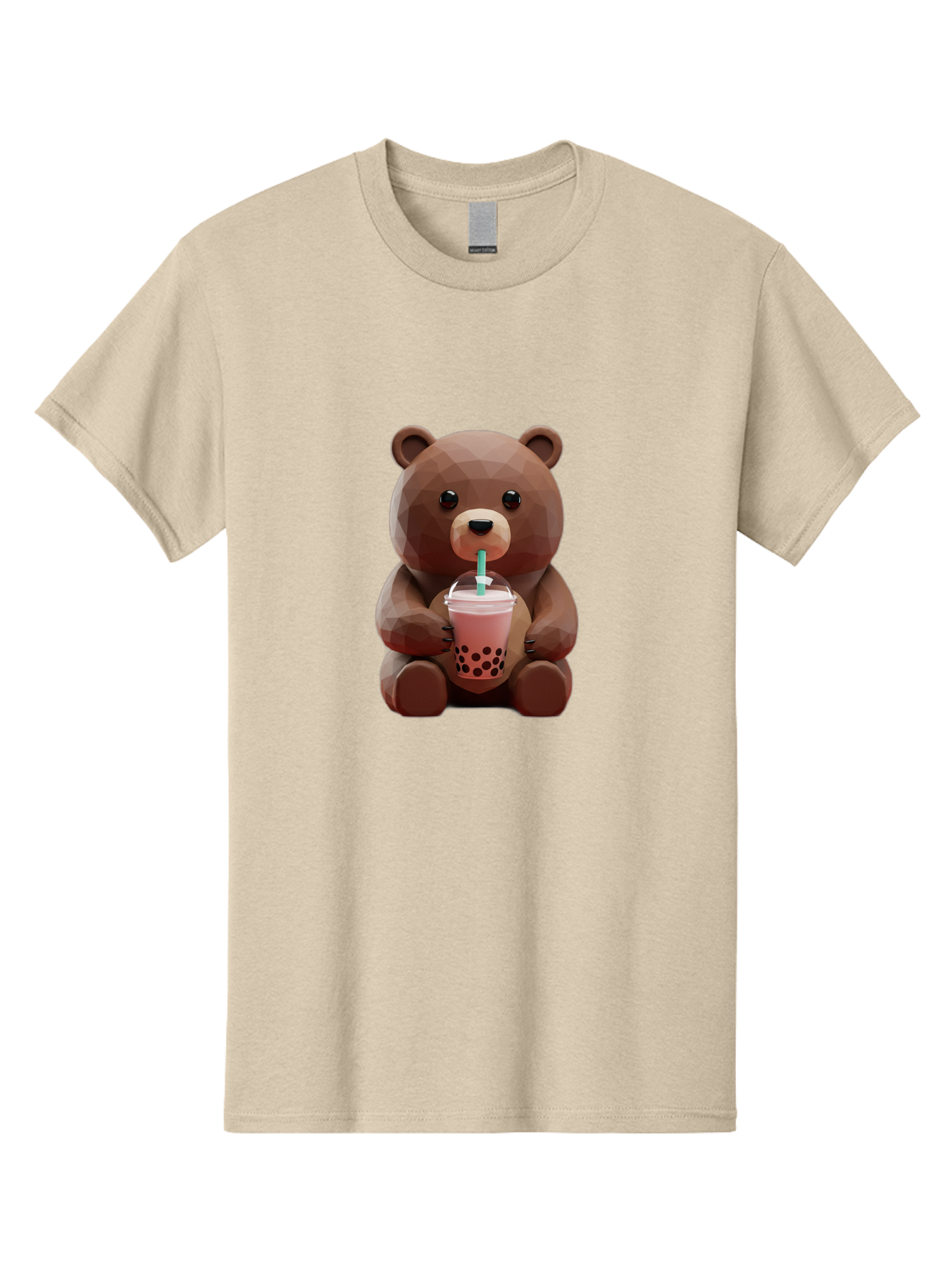 Lowpoly-Teddy-Drinking-Boba Men'S Graphic Tee, 100% Cotton, Comfortable Casual Summer Wear, Machine Washable, Vintage Camera, Old Camera, Antique Camera, Black Camera, Classic Photography, Photography Equipment, Nostalgic Device, Film Camera, Baf197
