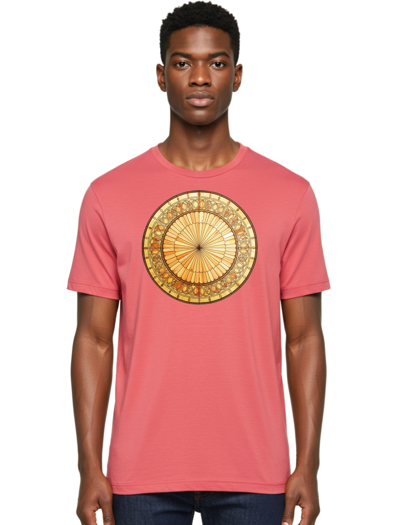 Mandala-Design Men'S Graphic Tee, 100% Cotton, Comfortable Casual Summer Wear, Machine Washable, Vintage Camera, Old Camera, Antique Camera, Black Camera, Classic Photography, Photography Equipment, Nostalgic Device, Film Camera, Camera Art Baf200