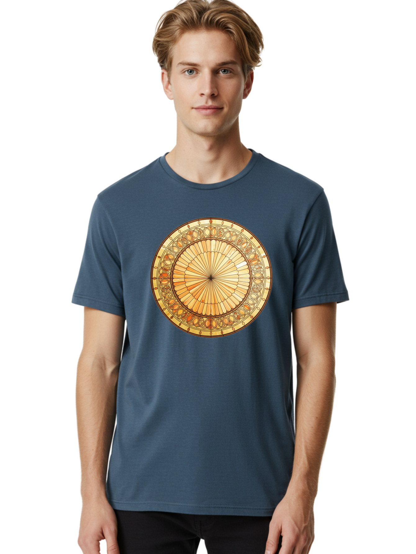 Mandala-Design Men'S Graphic Tee, 100% Cotton, Comfortable Casual Summer Wear, Machine Washable, Vintage Camera, Old Camera, Antique Camera, Black Camera, Classic Photography, Photography Equipment, Nostalgic Device, Film Camera, Camera Art Baf200