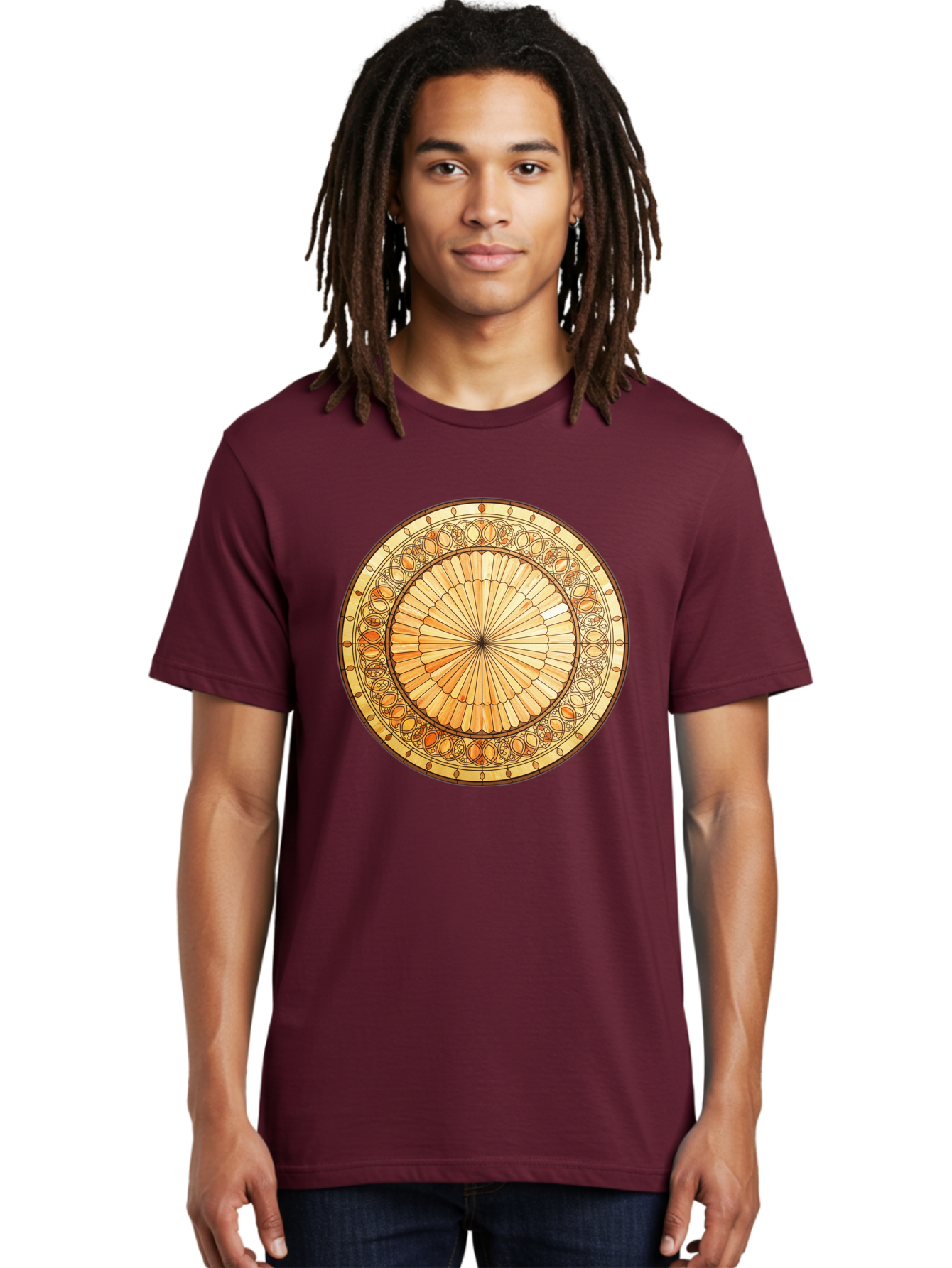 Mandala-Design Men'S Graphic Tee, 100% Cotton, Comfortable Casual Summer Wear, Machine Washable, Vintage Camera, Old Camera, Antique Camera, Black Camera, Classic Photography, Photography Equipment, Nostalgic Device, Film Camera, Camera Art Baf200