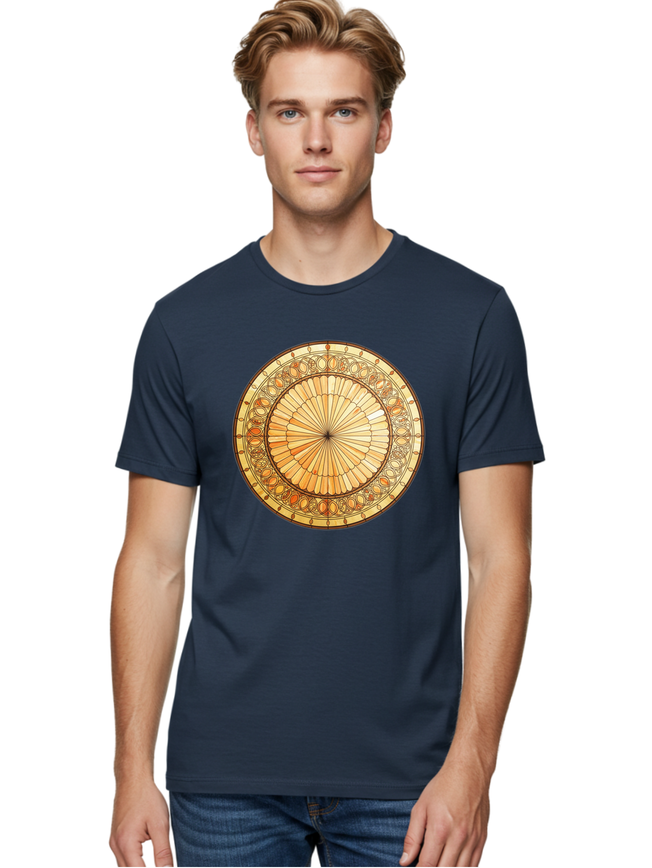 Mandala-Design Men'S Graphic Tee, 100% Cotton, Comfortable Casual Summer Wear, Machine Washable, Vintage Camera, Old Camera, Antique Camera, Black Camera, Classic Photography, Photography Equipment, Nostalgic Device, Film Camera, Camera Art Baf200