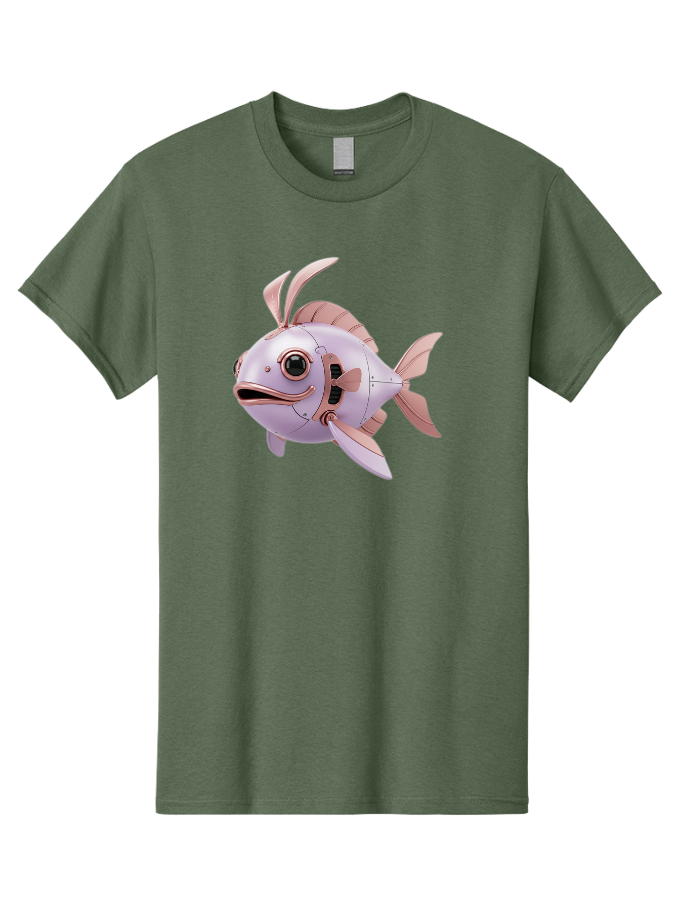 Mechanical-Fish Men'S Graphic Tee, 100% Cotton, Comfortable Casual Summer Wear, Machine Washable, Vintage Camera, Old Camera, Antique Camera, Black Camera, Classic Photography, Photography Equipment, Nostalgic Device, Film Camera, Camera Art Baf205