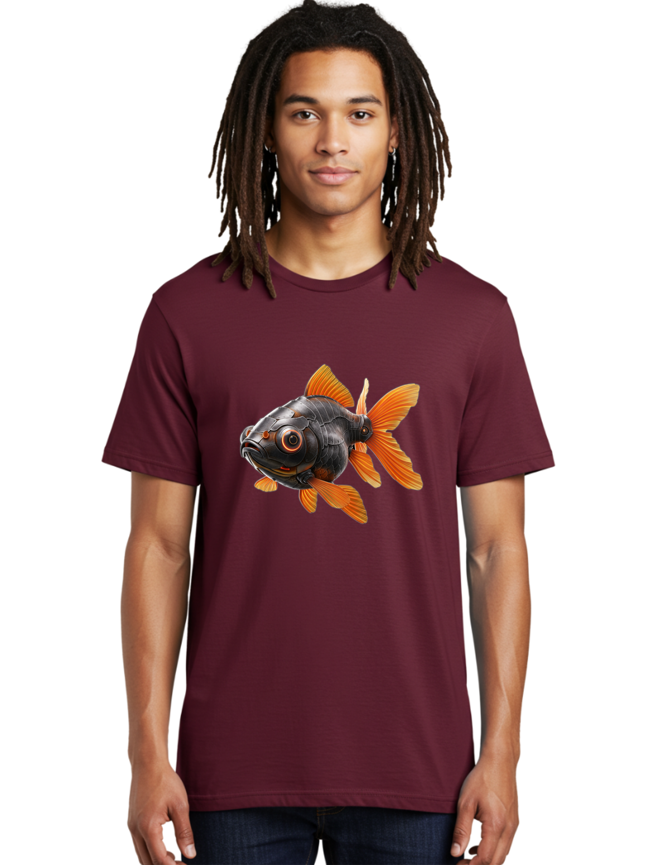 Mechanical-Goldfish Men'S Graphic Tee, 100% Cotton, Comfortable Casual Summer Wear, Machine Washable, Vintage Camera, Old Camera, Antique Camera, Black Camera, Classic Photography, Photography Equipment, Nostalgic Device, Film Camera, Baf206