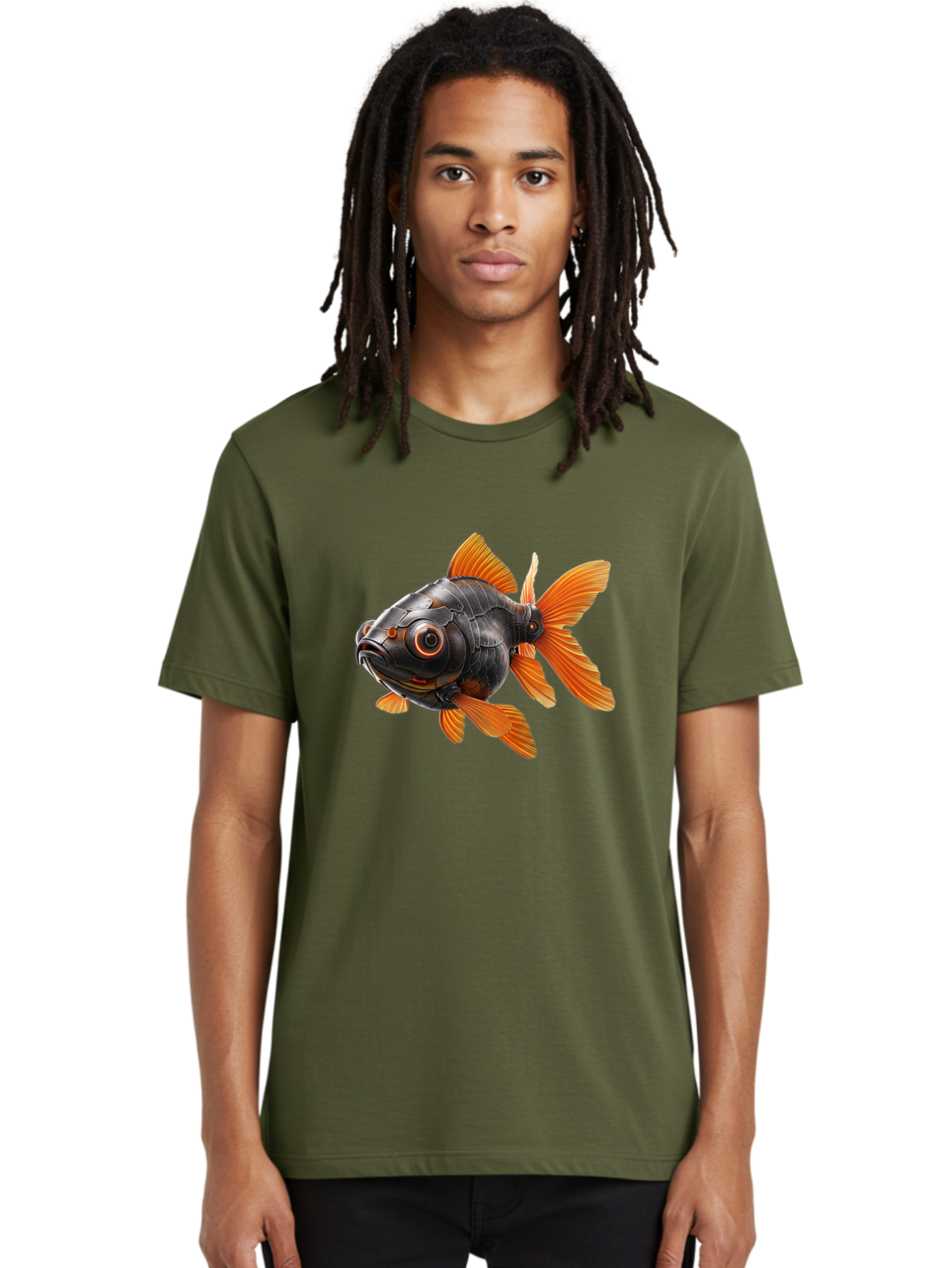 Mechanical-Goldfish Men'S Graphic Tee, 100% Cotton, Comfortable Casual Summer Wear, Machine Washable, Vintage Camera, Old Camera, Antique Camera, Black Camera, Classic Photography, Photography Equipment, Nostalgic Device, Film Camera, Baf206