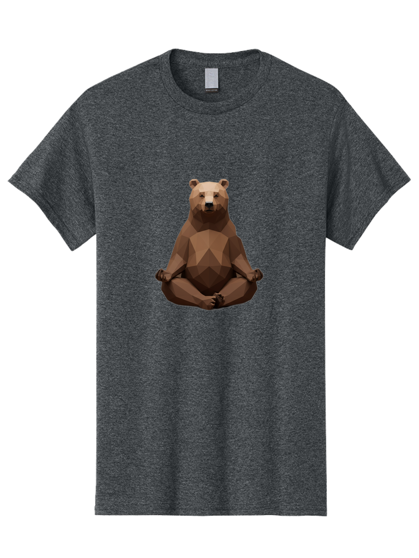 Meditating-Bear Men'S Graphic Tee, 100% Cotton, Comfortable Casual Summer Wear, Machine Washable, Vintage Camera, Old Camera, Antique Camera, Black Camera, Classic Photography, Photography Equipment, Nostalgic Device, Film Camera, Camera Art Baf207